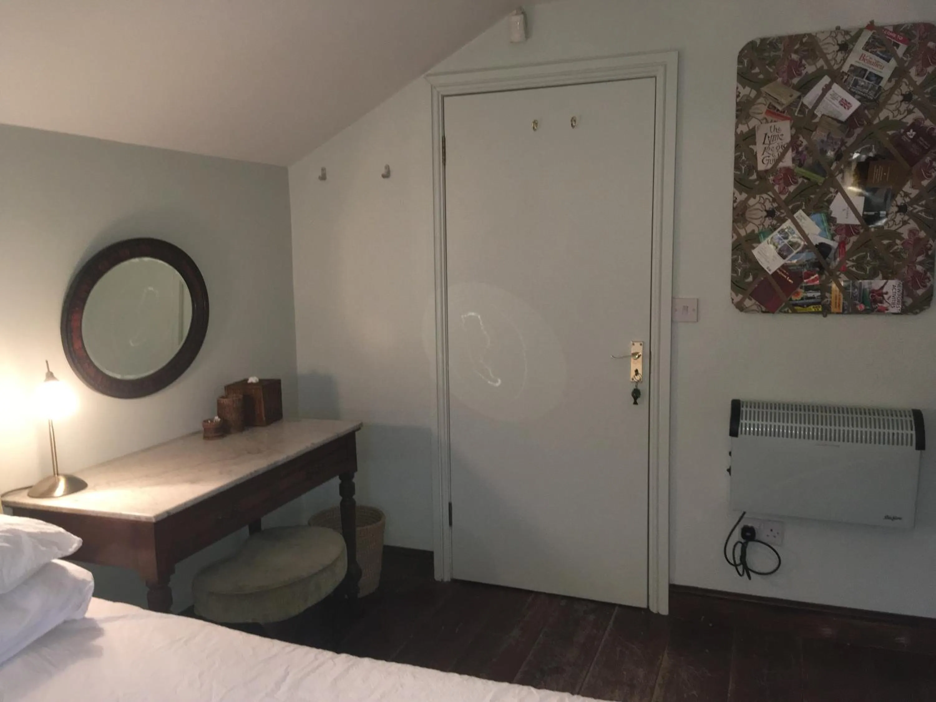 Decorative detail, Bed in Pleck Barn B&B