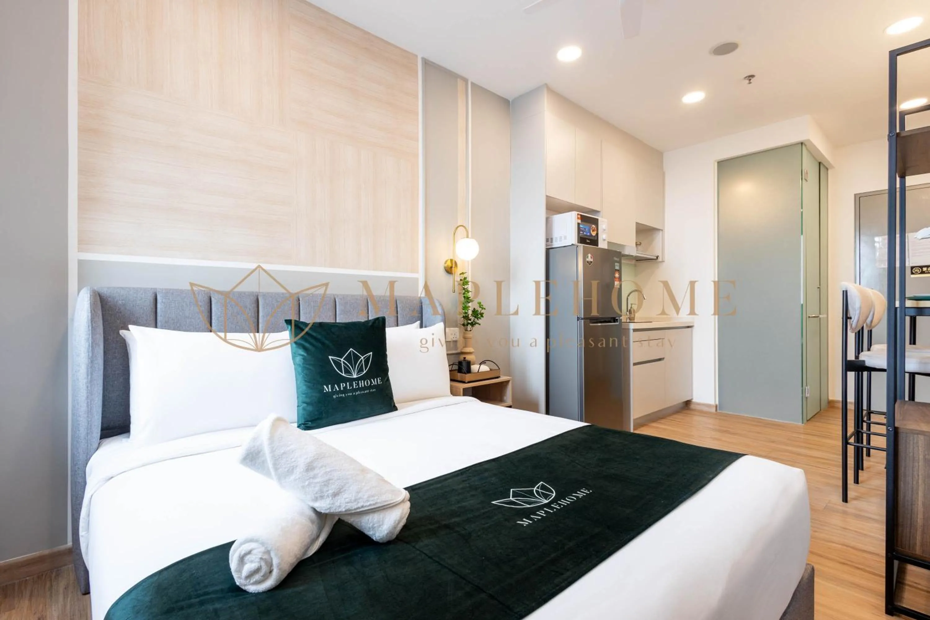 Bed in Riveria Premier Suites Kuala Lumpur