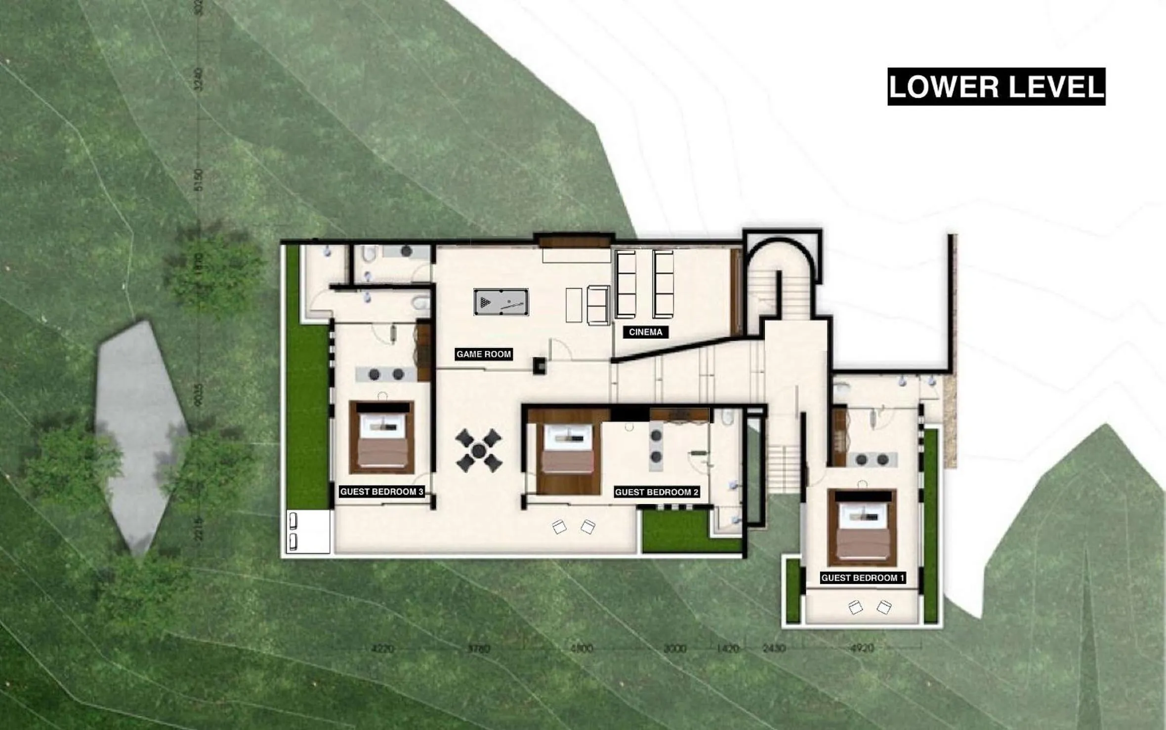 Floor plan in Villa Sangkachai
