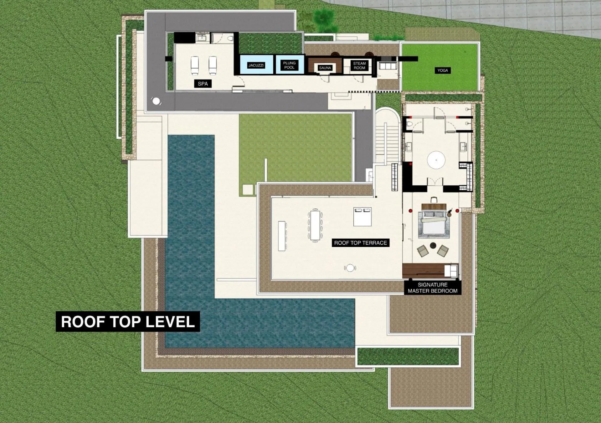 Floor plan in Villa Sangkachai