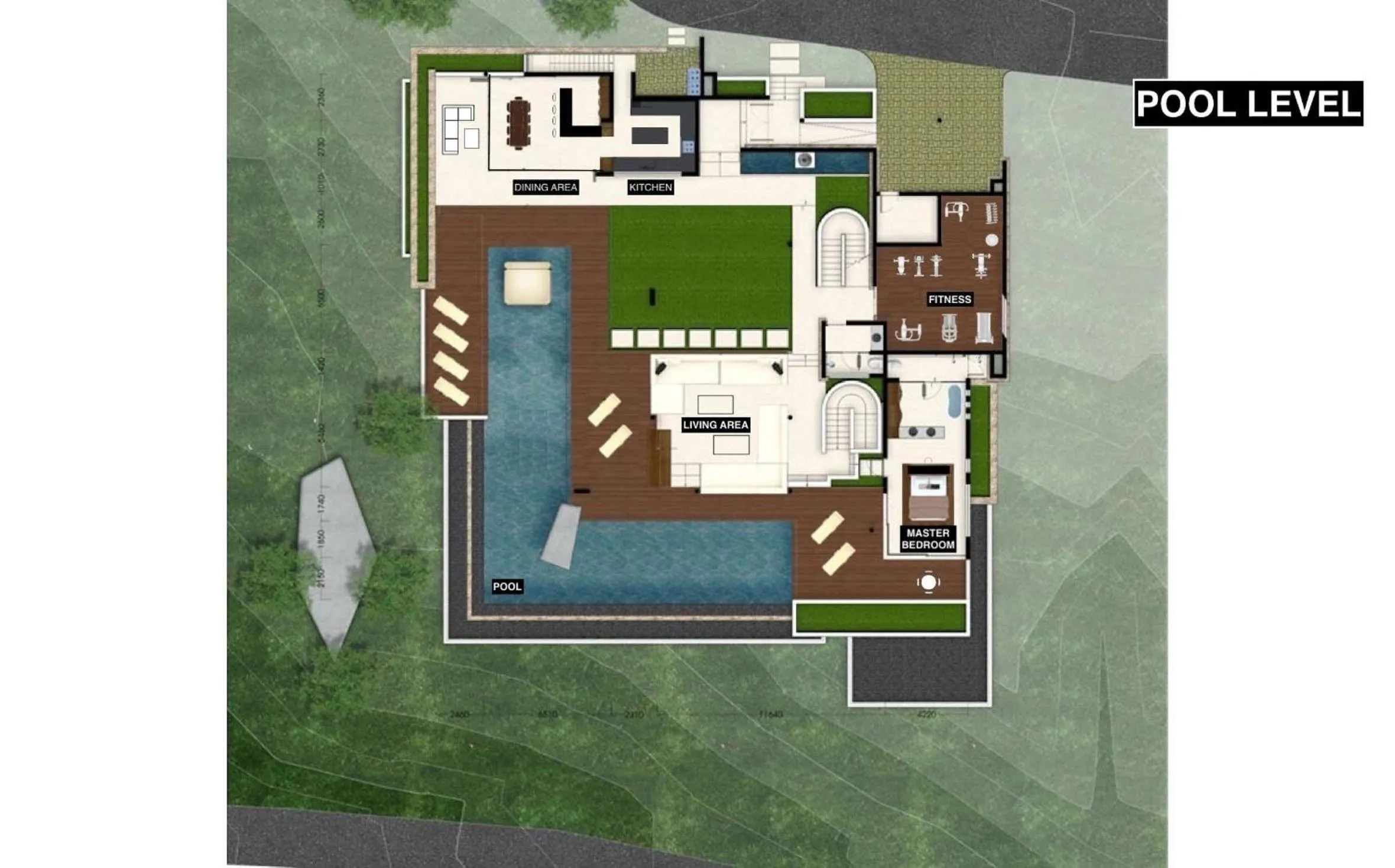 Floor plan in Villa Sangkachai