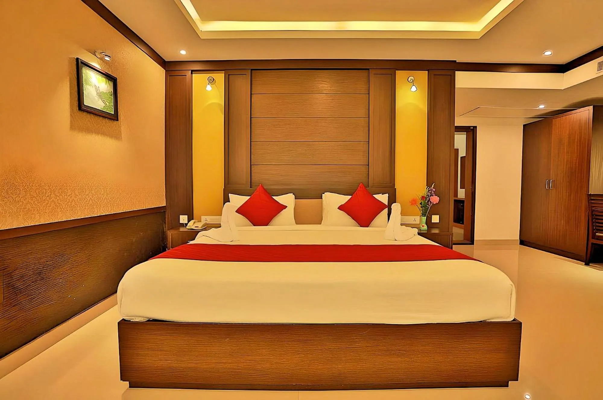 Bed in Seaflare Beach Resort & Spa