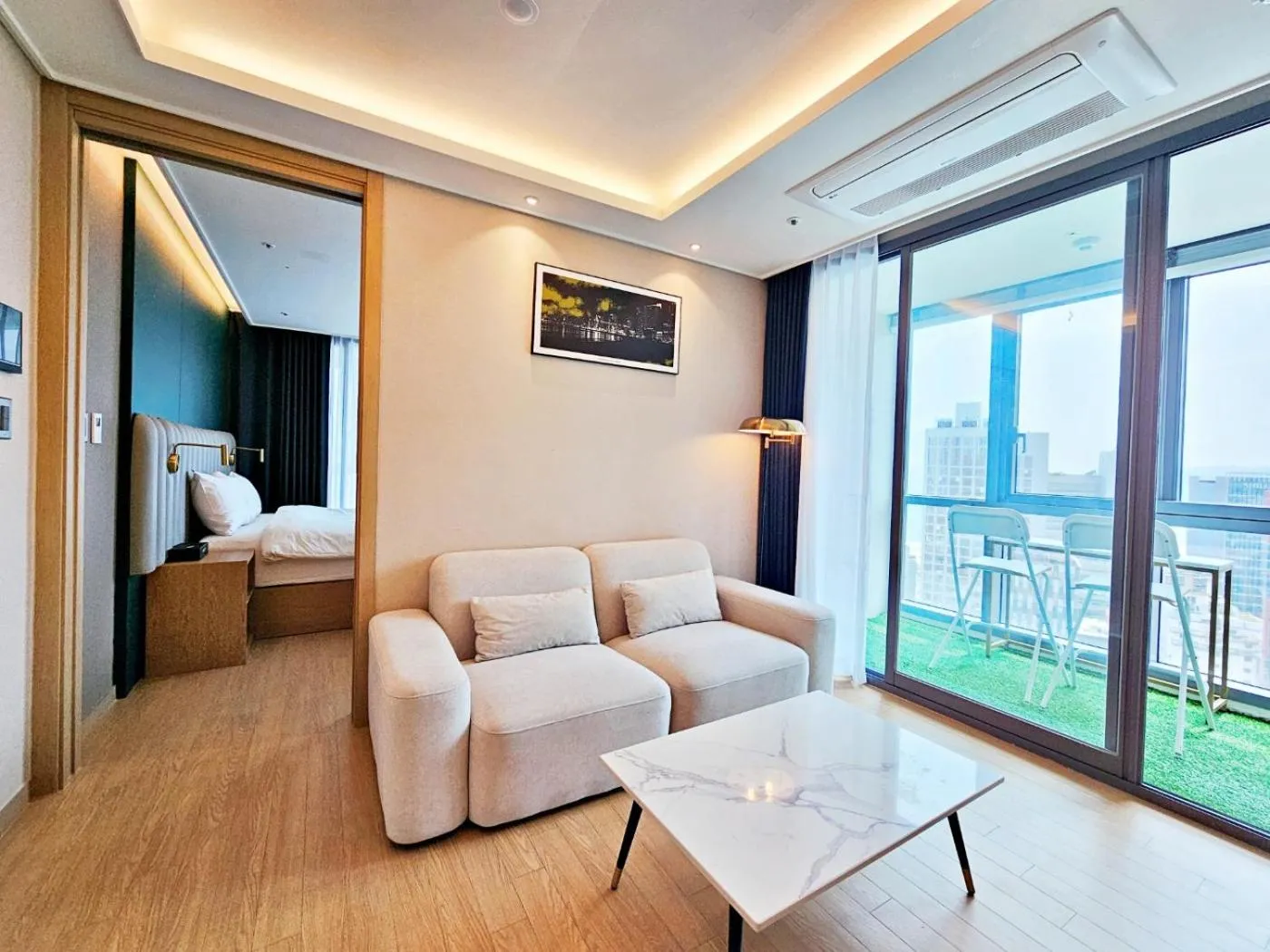Living room in Haeundae Lamer Stay