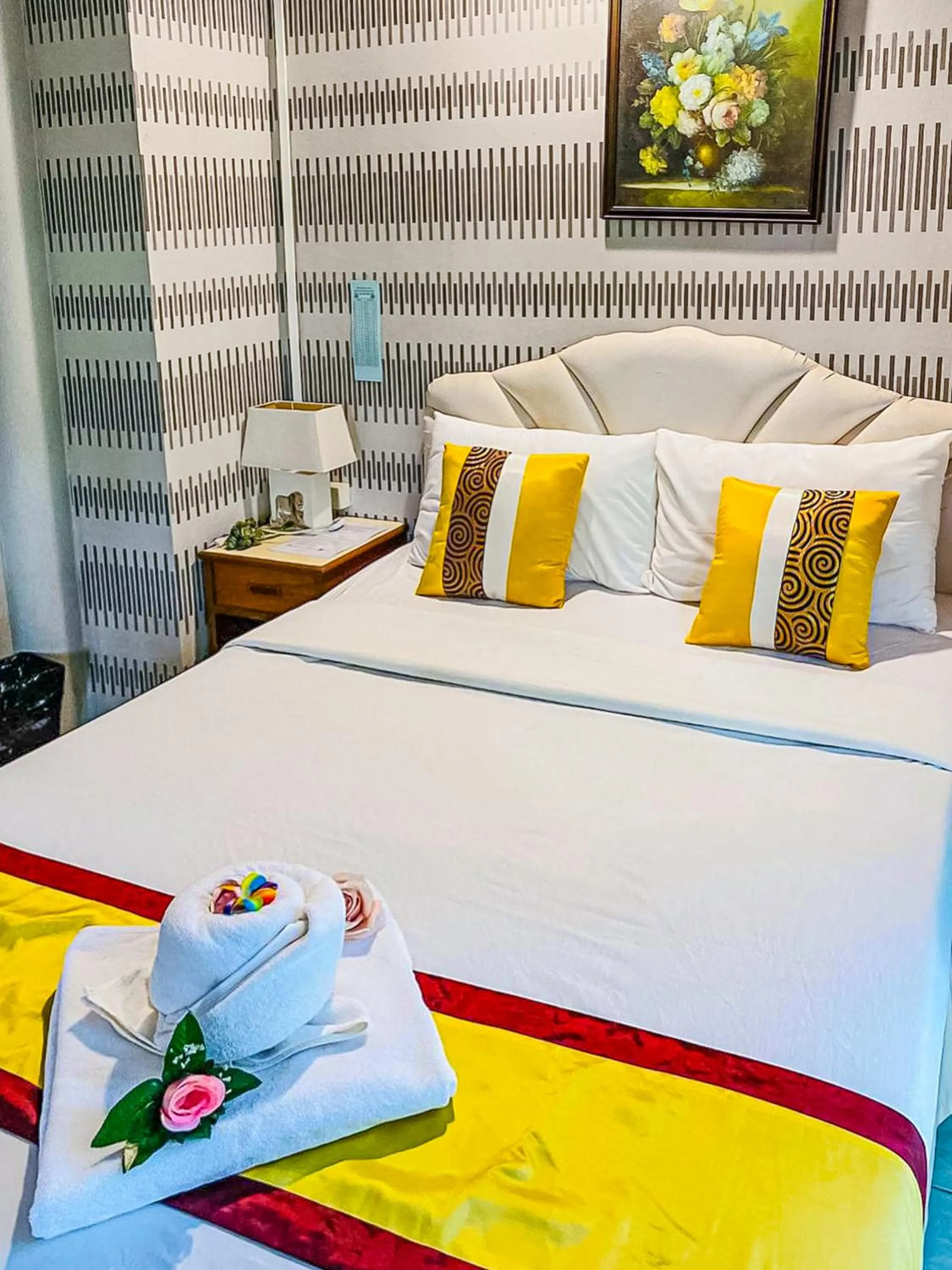 Bed in Saitharn Iyara Resort