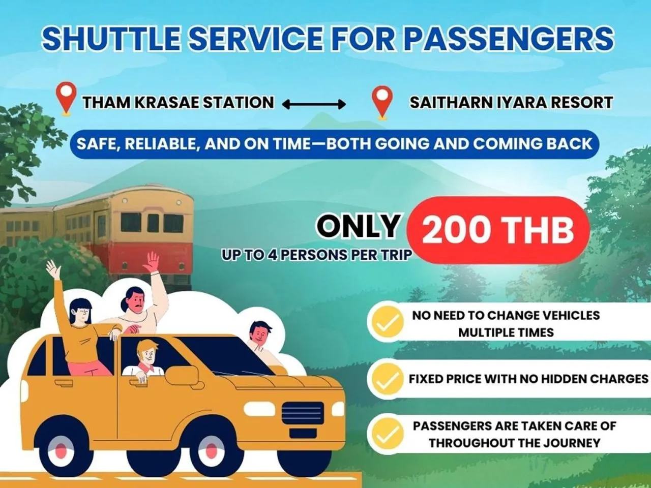 shuttle in Saitharn Iyara Resort