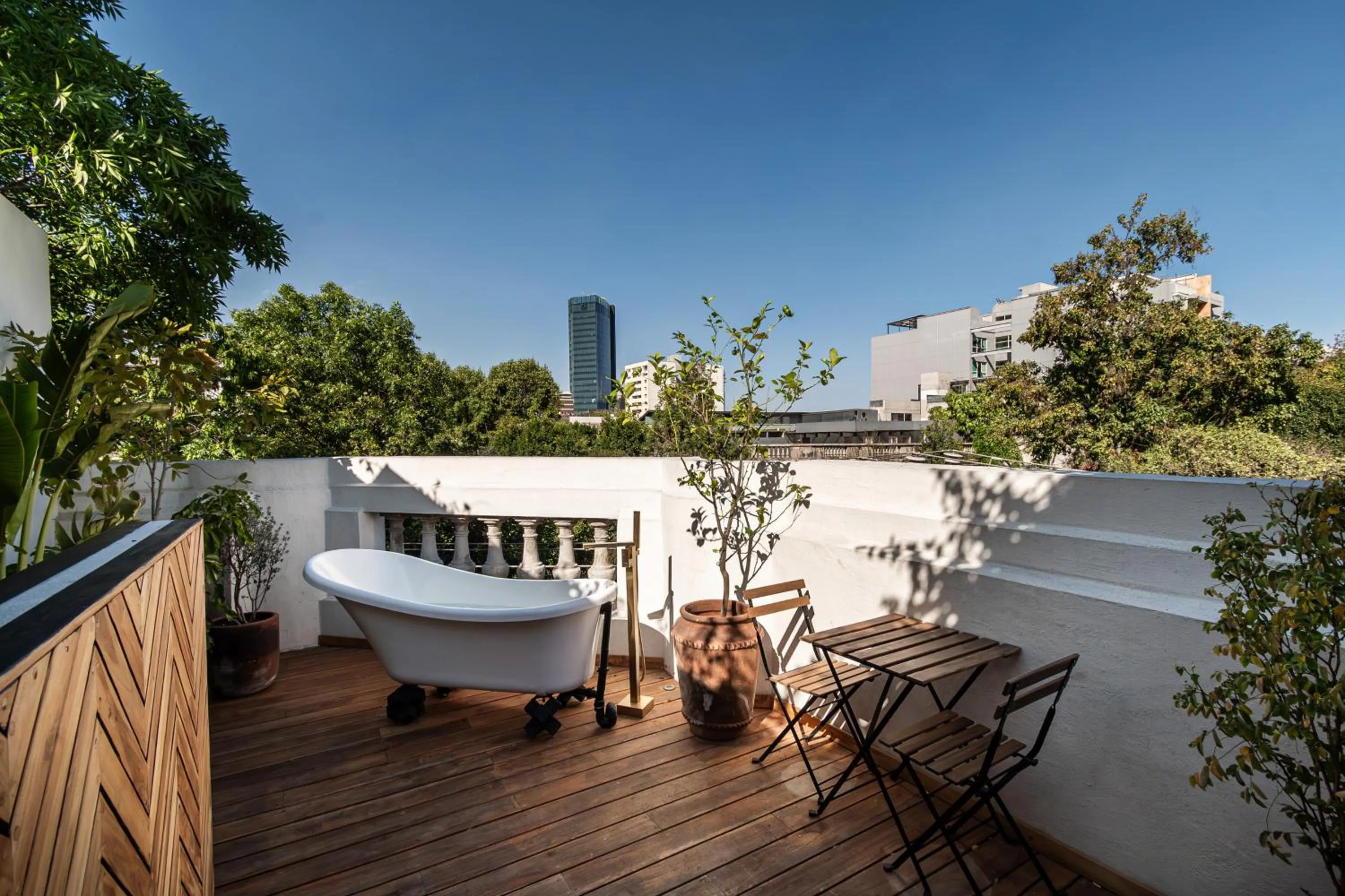 Balcony/Terrace in La Valise Mexico City, Member of Small Luxury Hotels