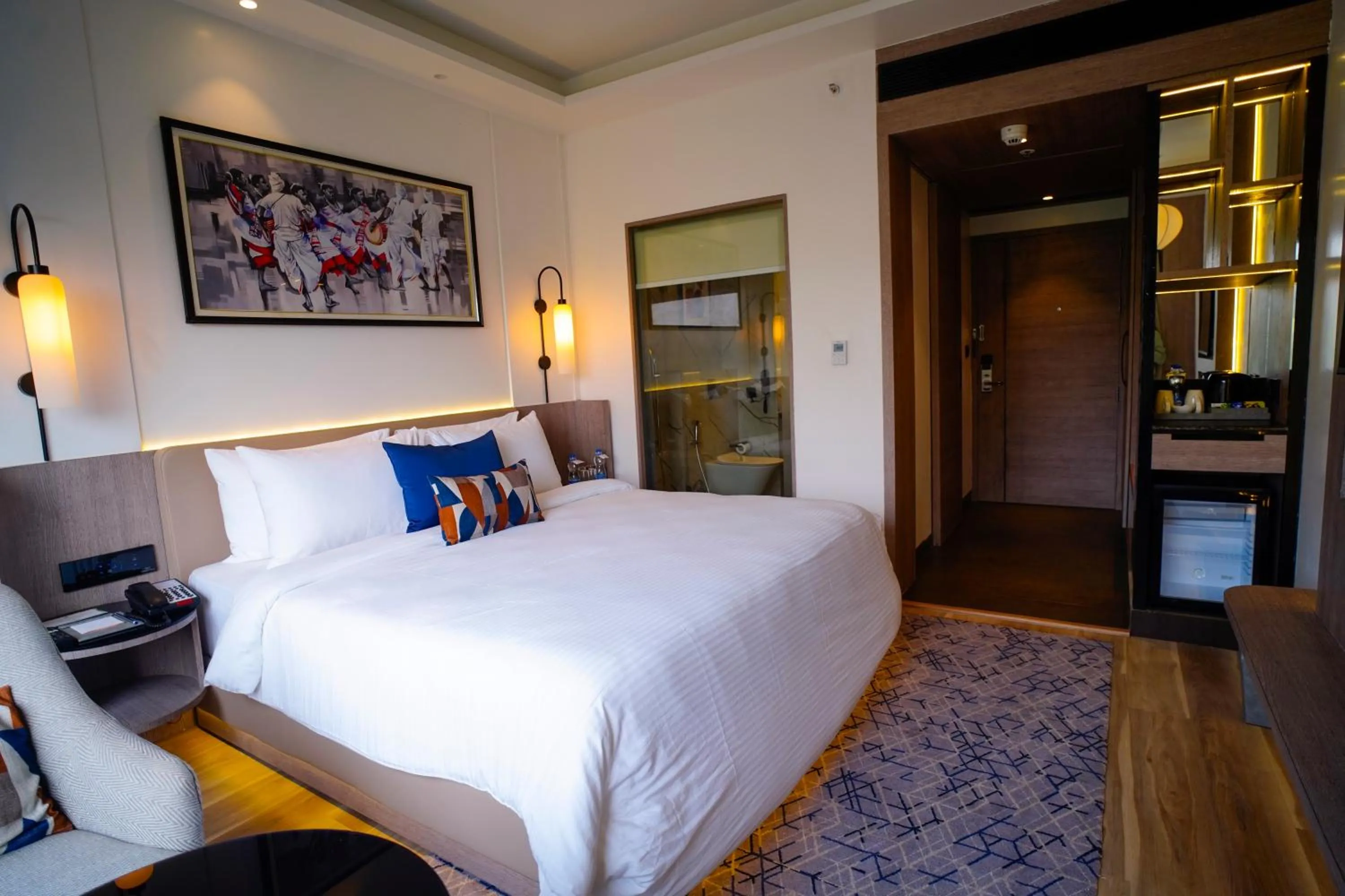 Bed in Ishaan Sarovar Portico Deoghar