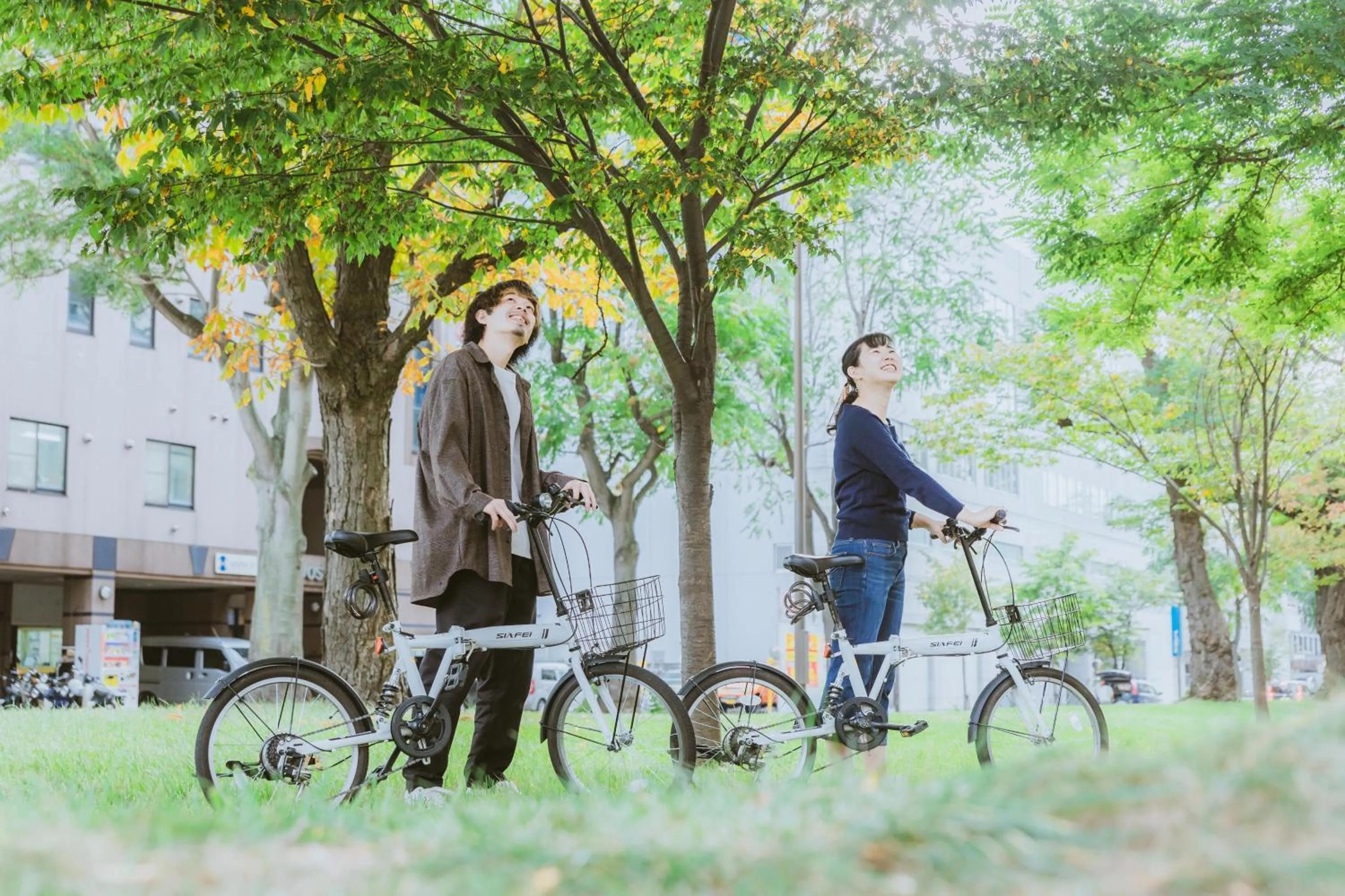 Cycling in Grand Hostel LDK Sapporo