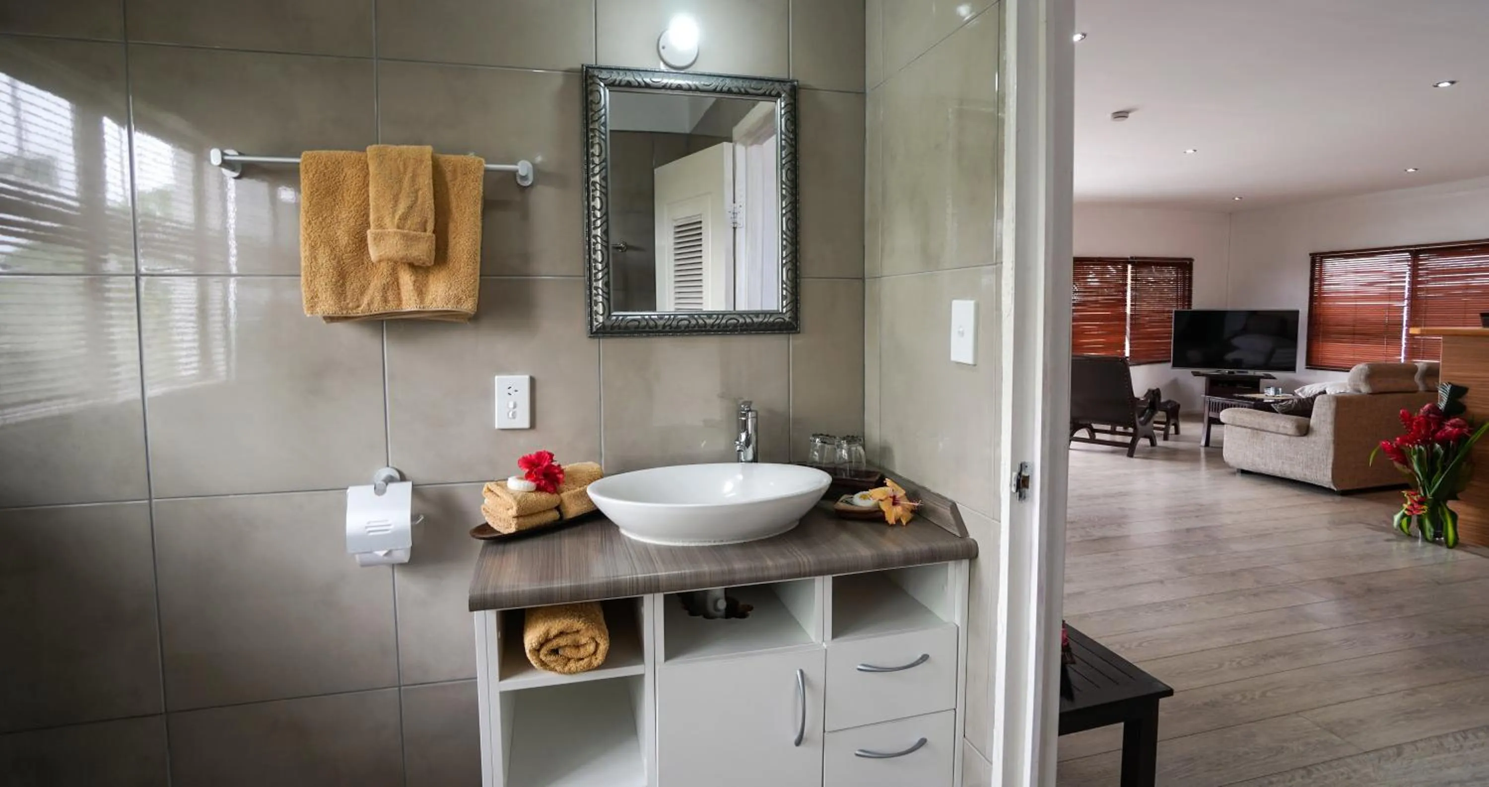 Bathroom in Seaview Lodge and Restaurant