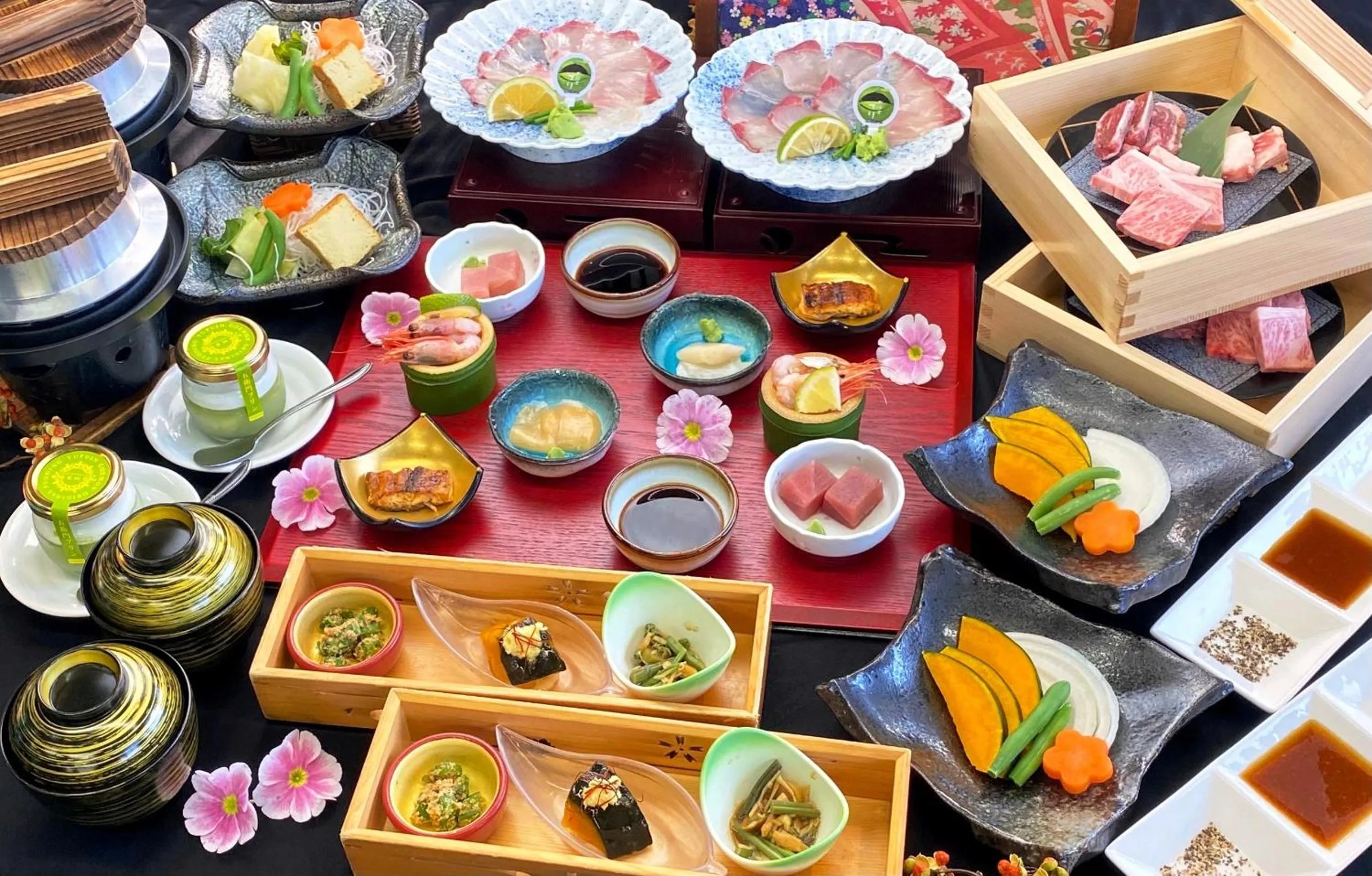 Dinner in Ryokan Yufusan