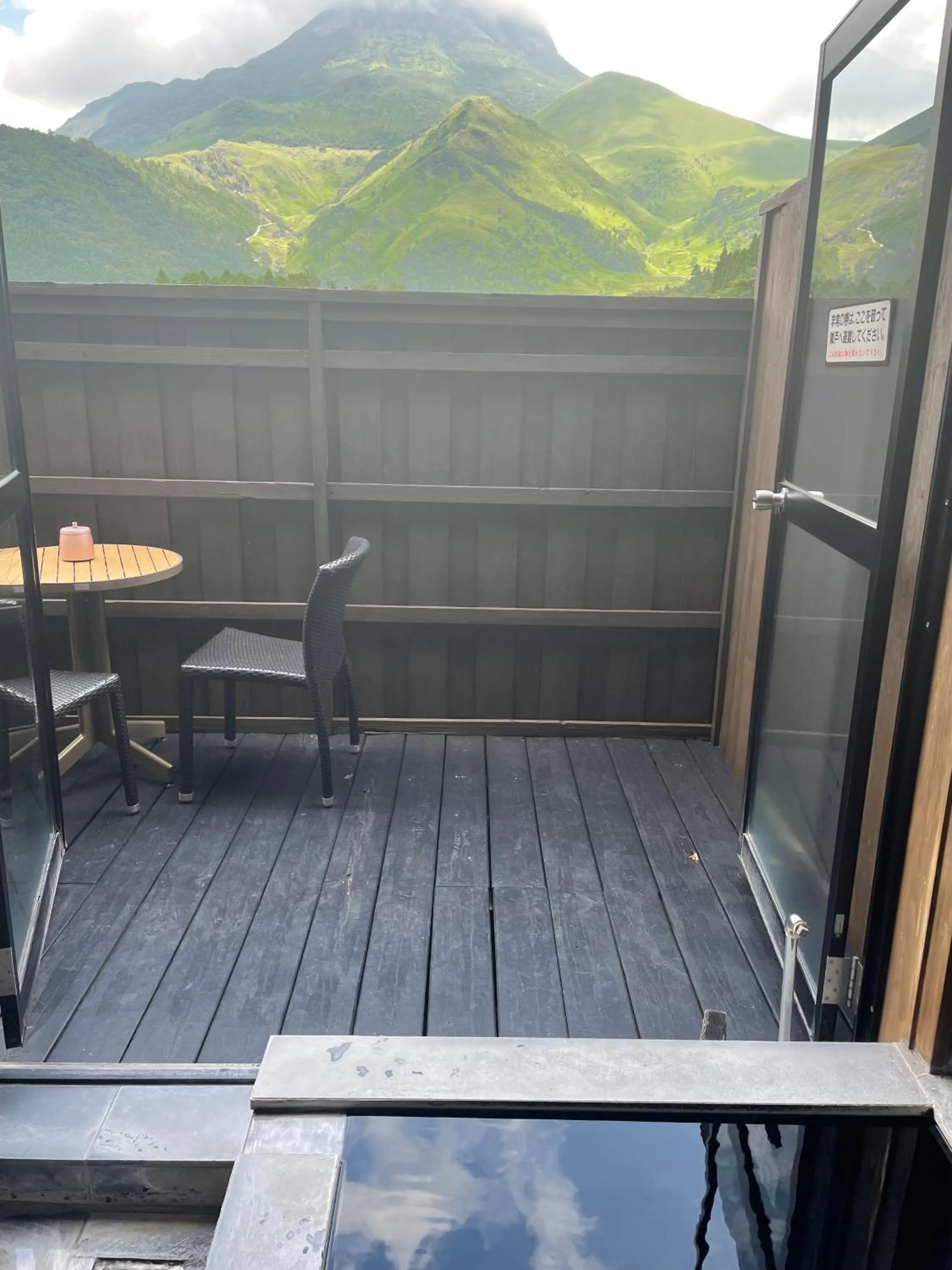 Hot Spring Bath in Ryokan Yufusan