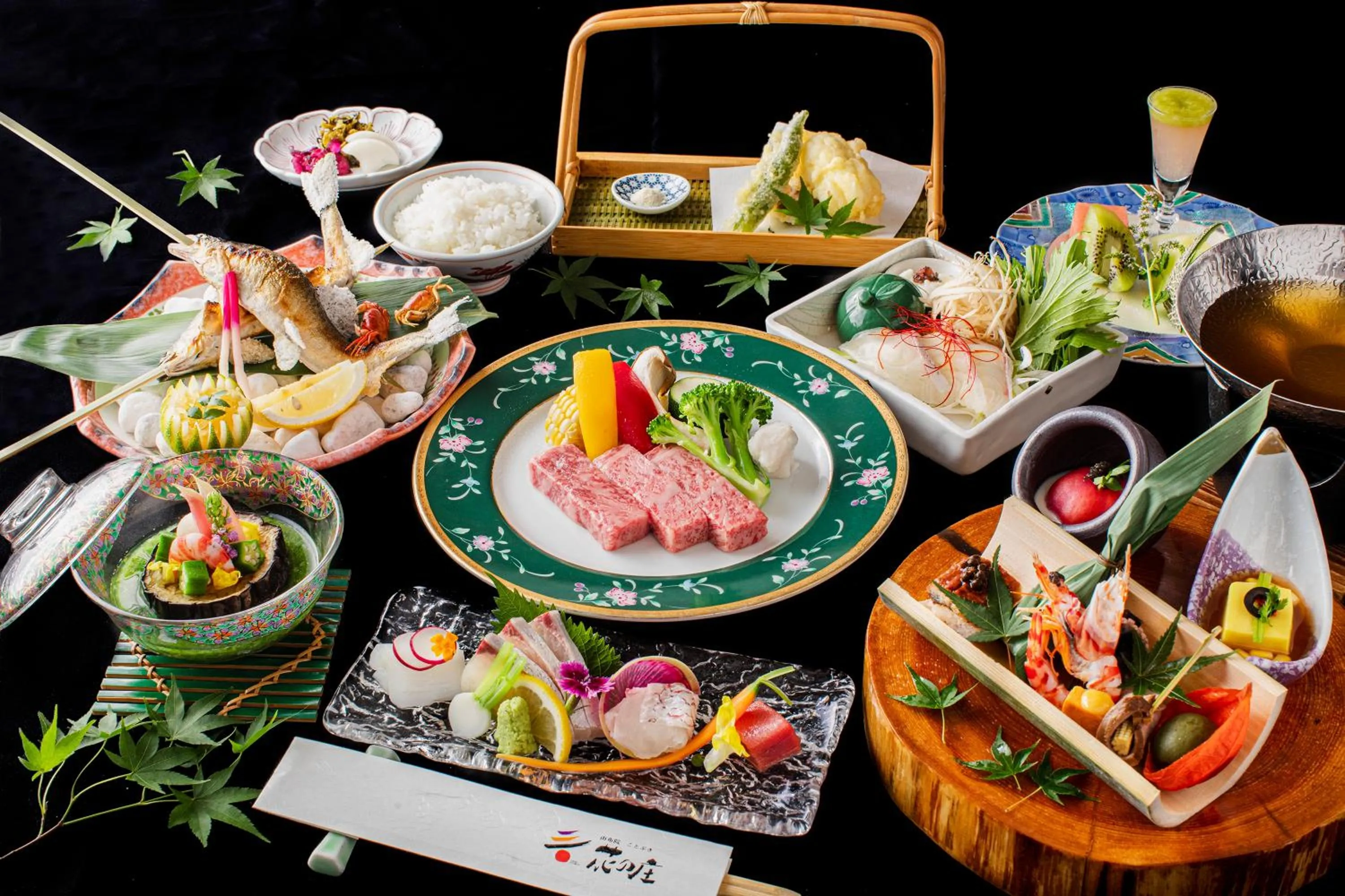 Dinner in Yufuin Kotobuki Hananosho