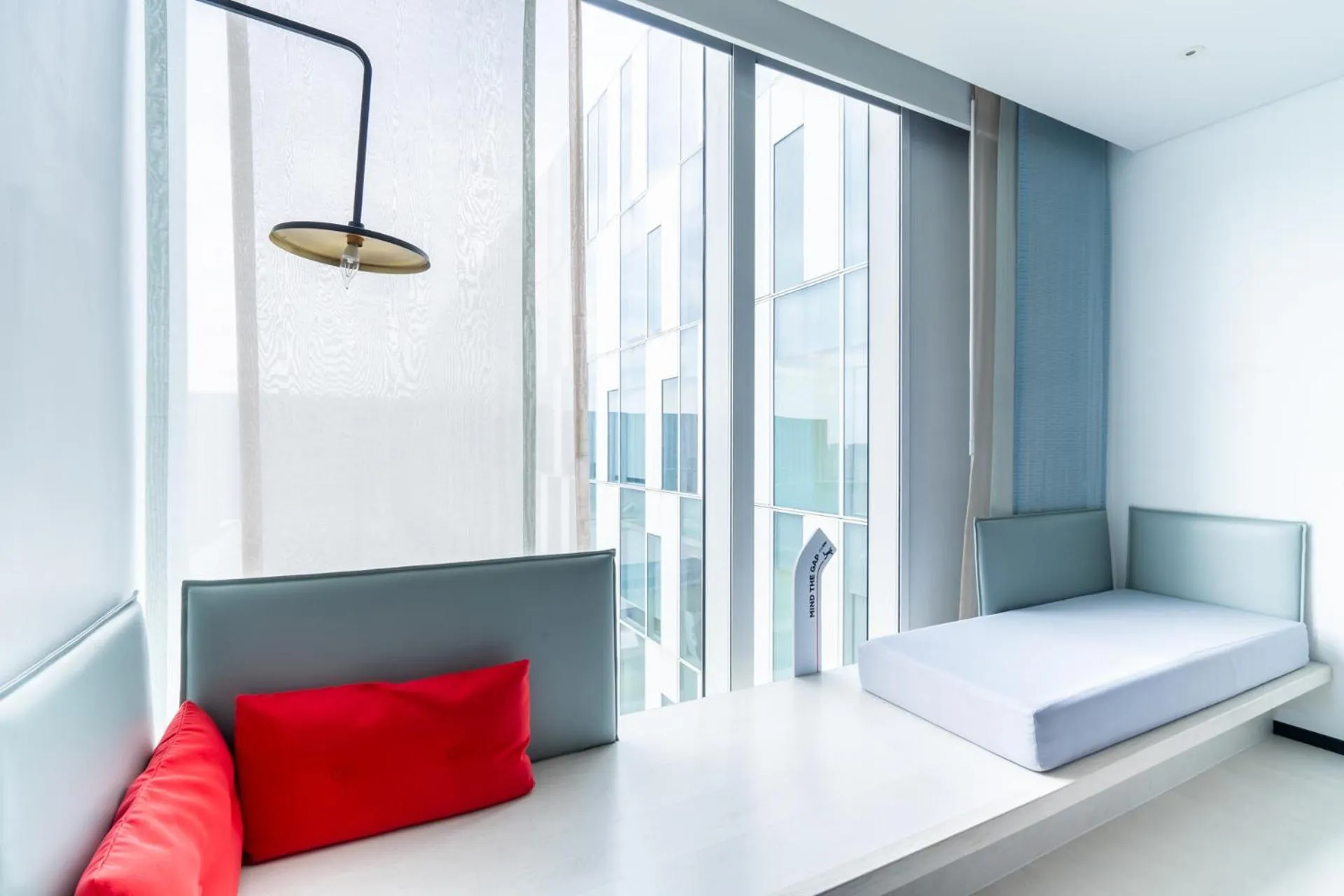 Seating area, Bed in The Place Tainan