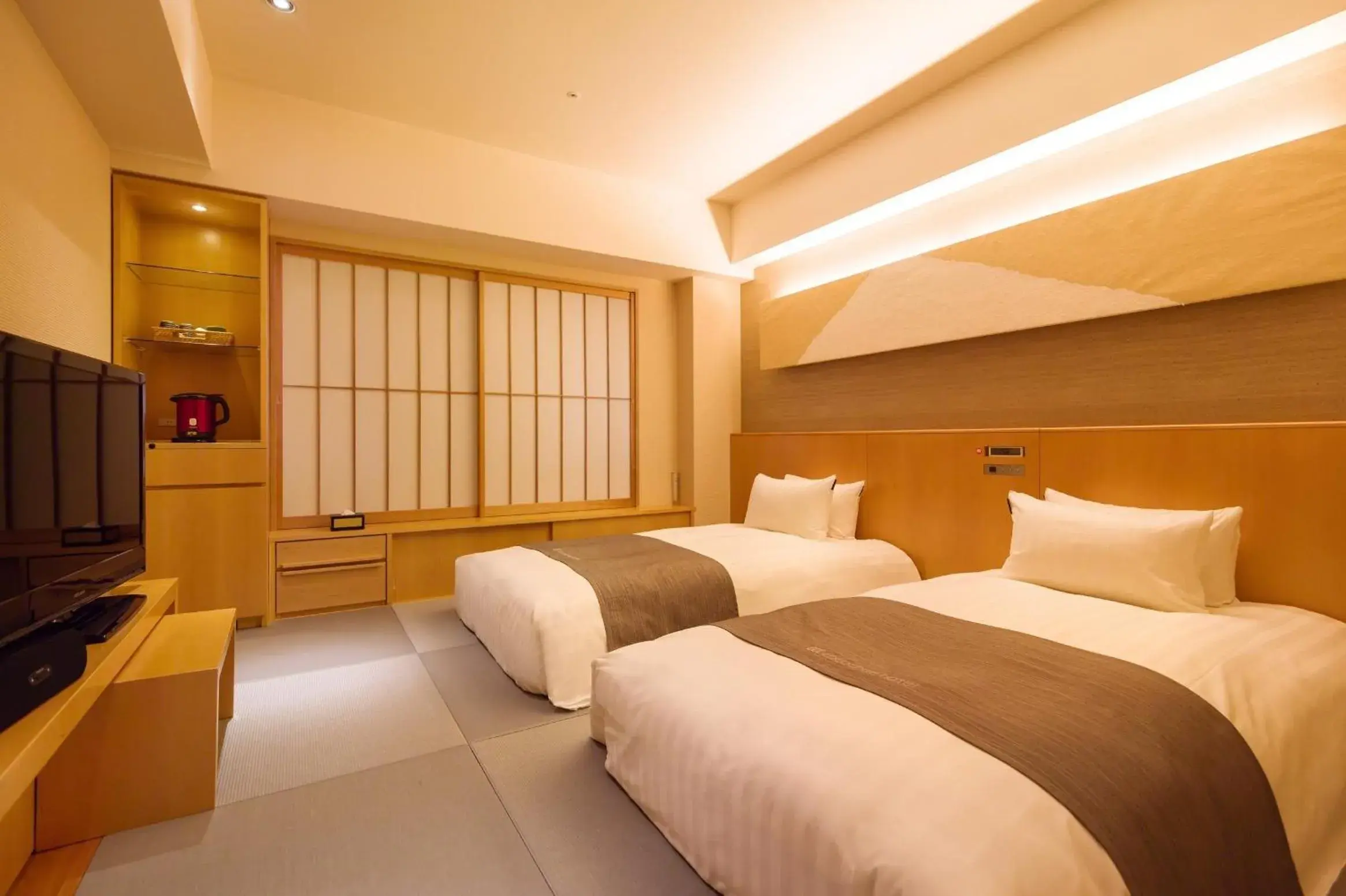 Photo of the whole room, Bed in Cocochee Hotel Numazu Photo of the whole room, Bed in Cocochee Hotel Numazu