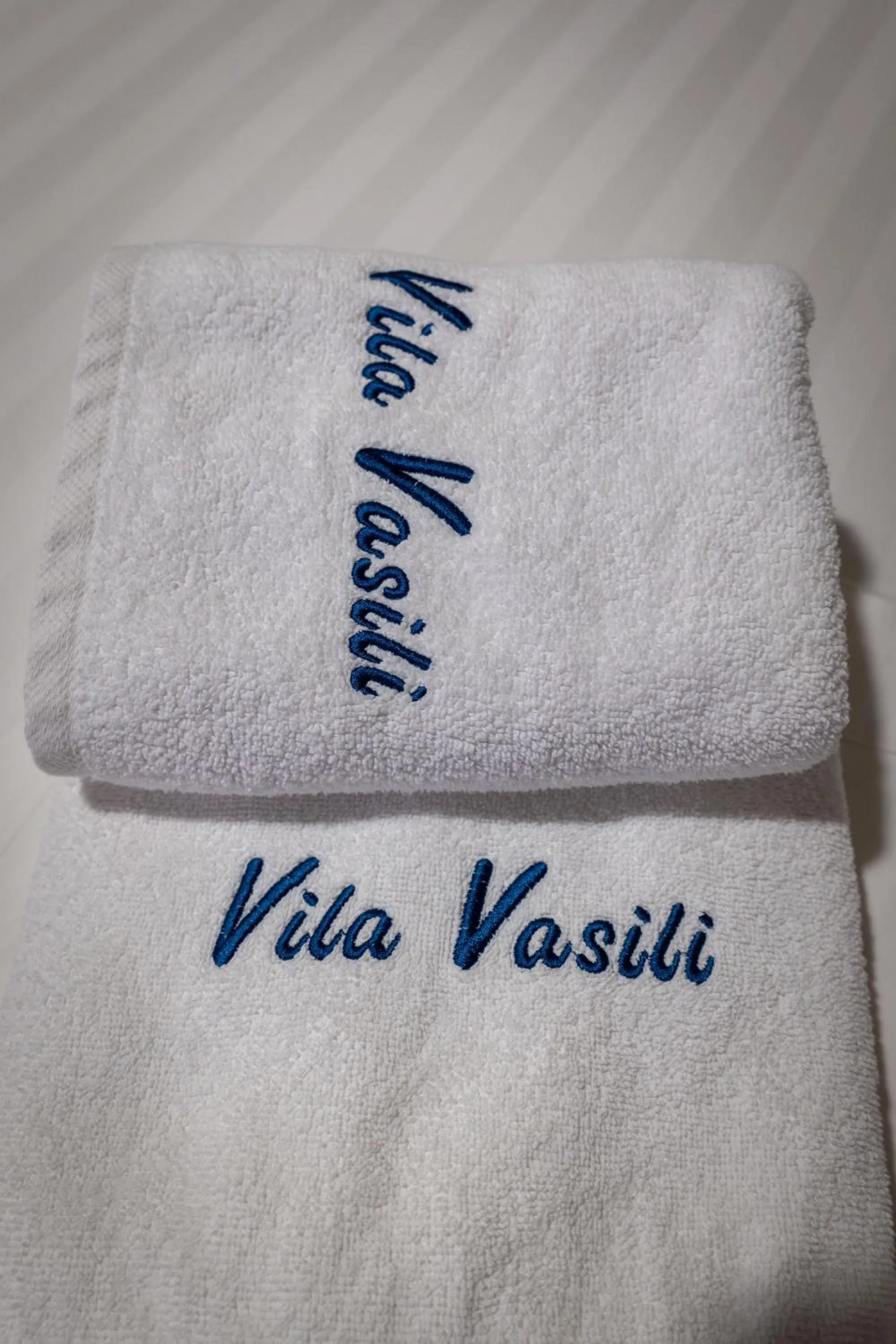 Text overlay in Vila Vasili