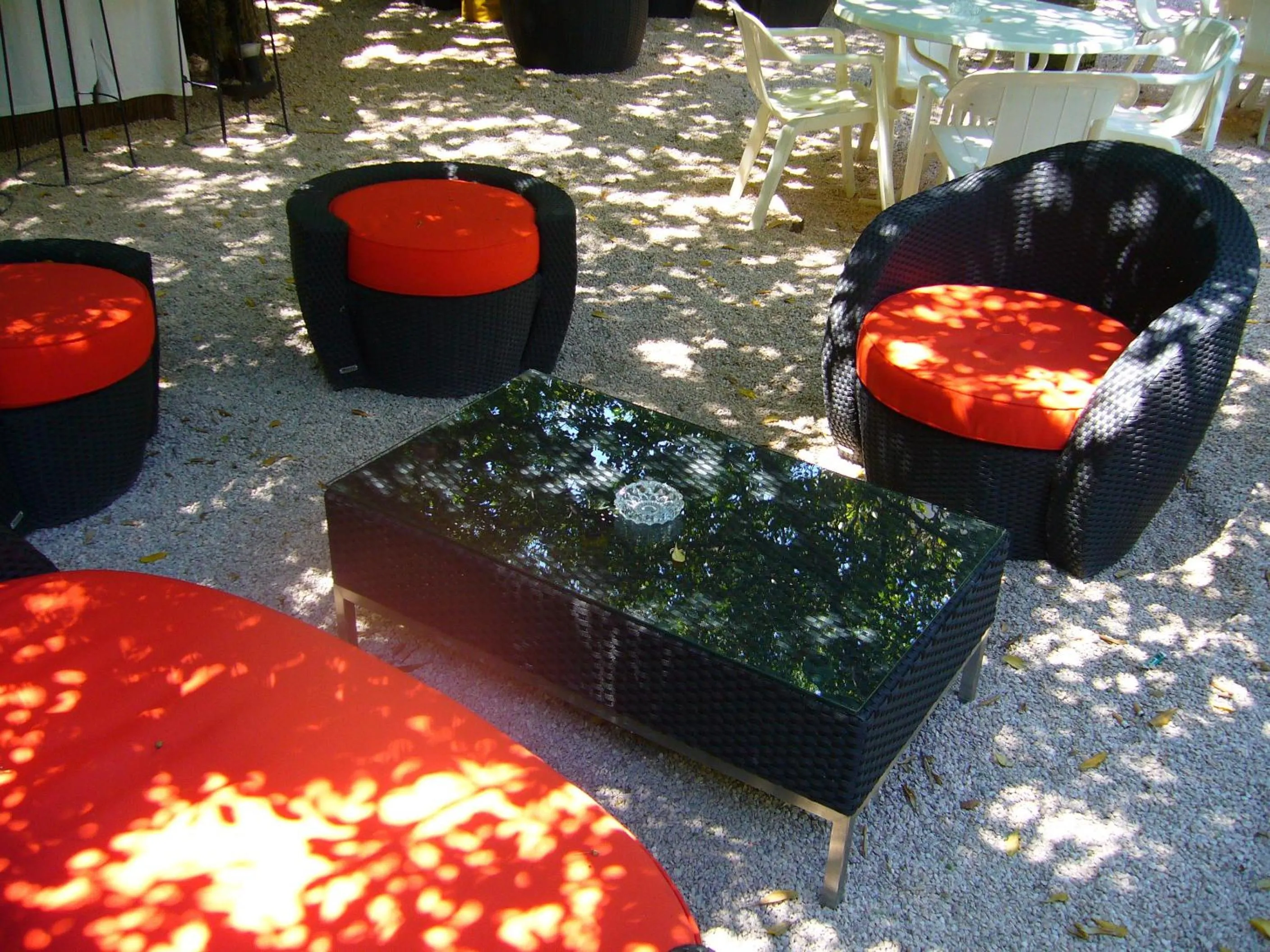Balcony/Terrace in Hôtel Les Palmiers