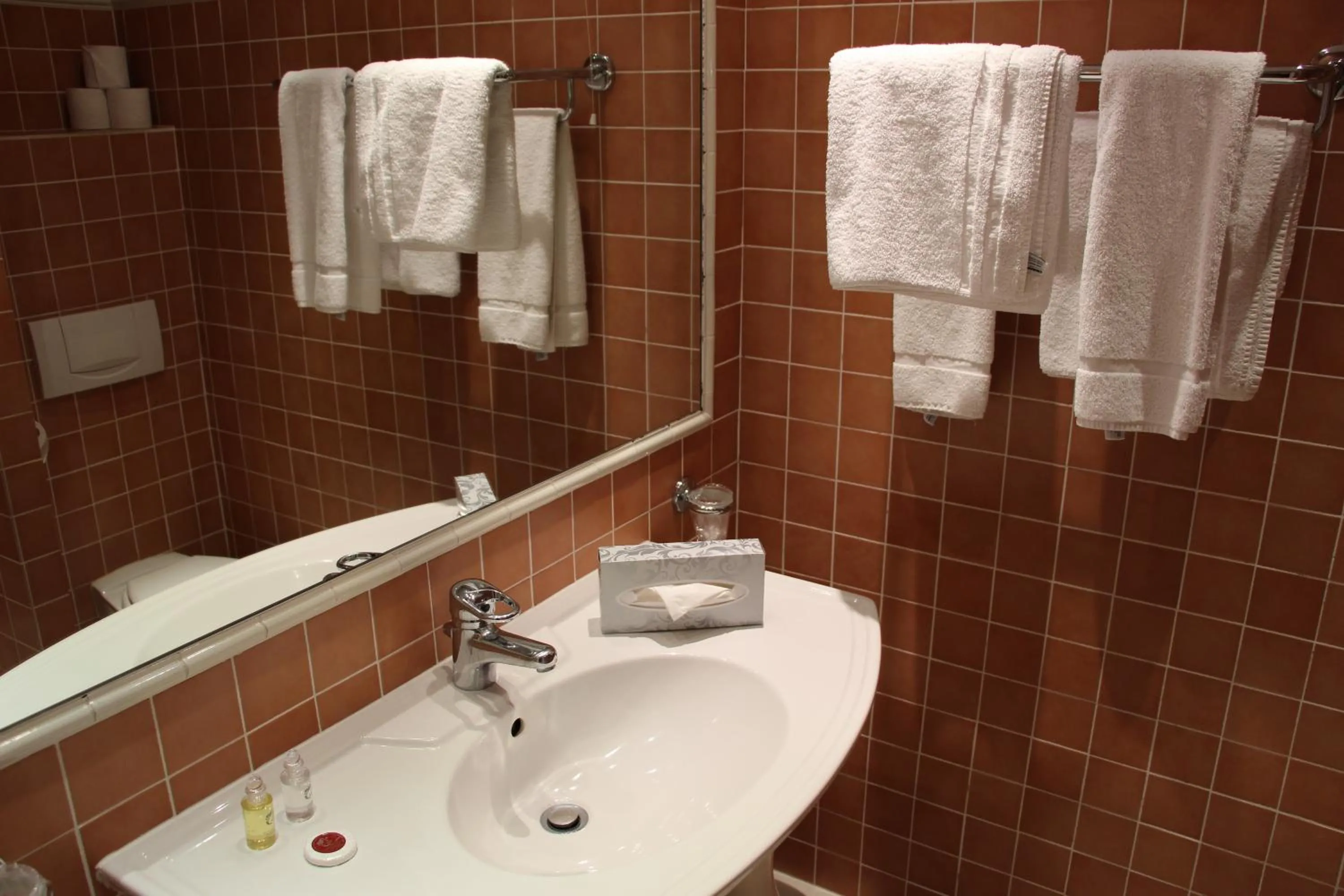Bathroom in Hôtel Les Palmiers