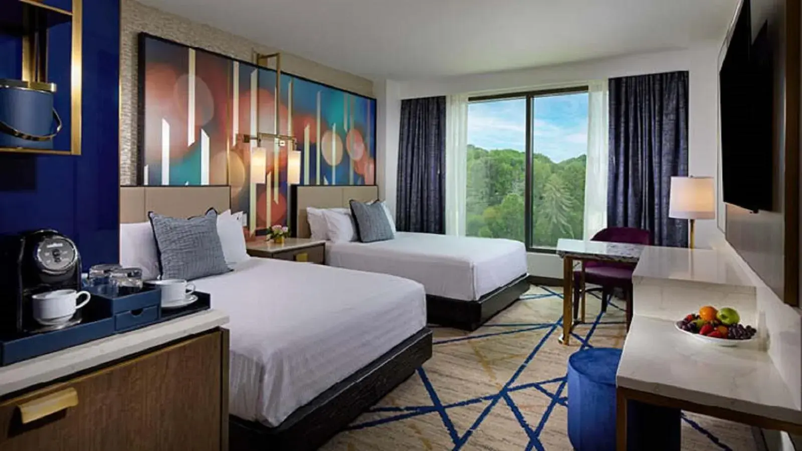 Deluxe Queen Room with Two Queen Beds in Hard Rock Hotel & Casino Bristol Deluxe Queen Room with Two Queen Beds in Hard Rock Hotel & Casino Bristol