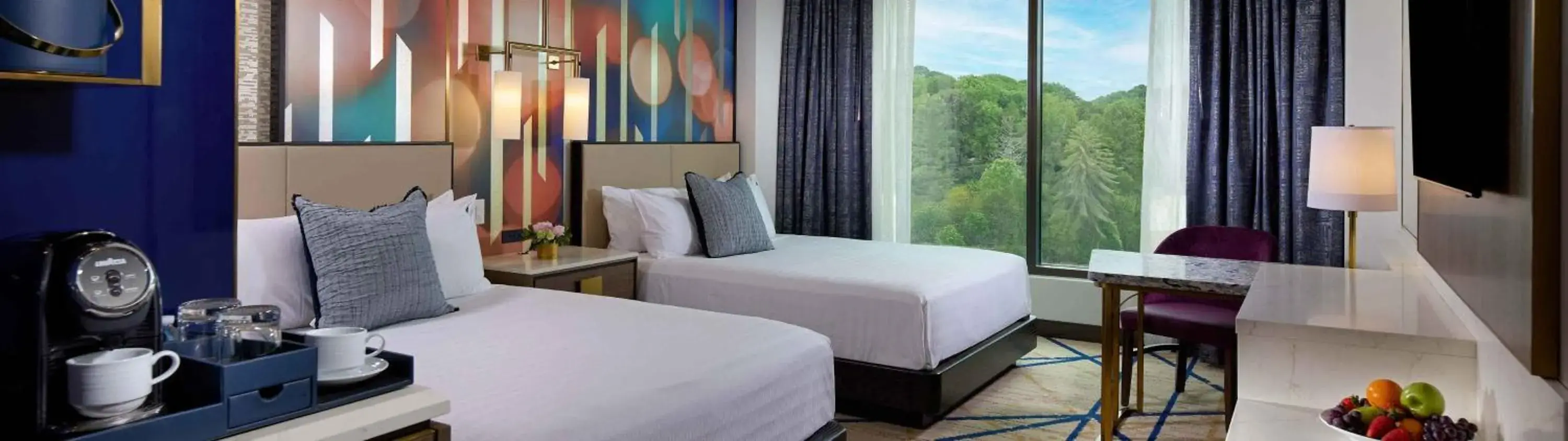 Queen Room with Two Queen Beds - Disability Access in Hard Rock Hotel & Casino Bristol Queen Room with Two Queen Beds - Disability Access in Hard Rock Hotel & Casino Bristol