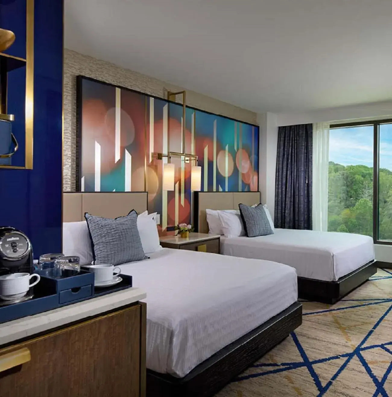 Deluxe Queen Room with Two Queen Beds in Hard Rock Hotel & Casino Bristol Deluxe Queen Room with Two Queen Beds in Hard Rock Hotel & Casino Bristol