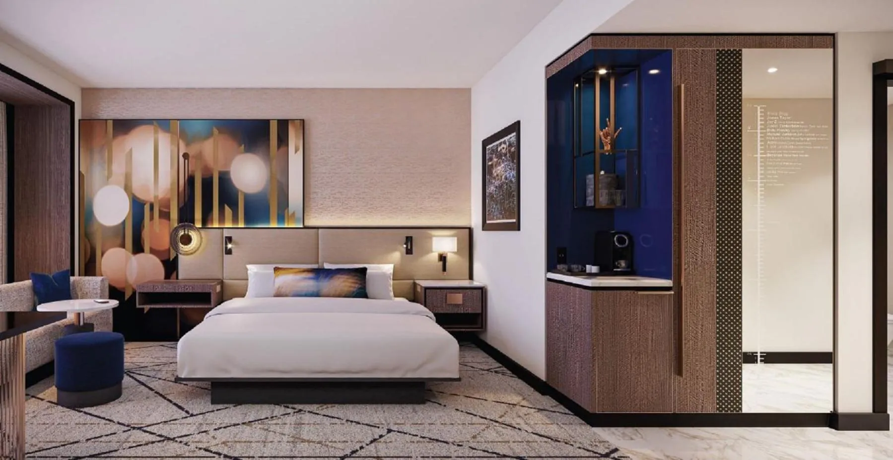 Bed in Hard Rock Hotel & Casino Bristol