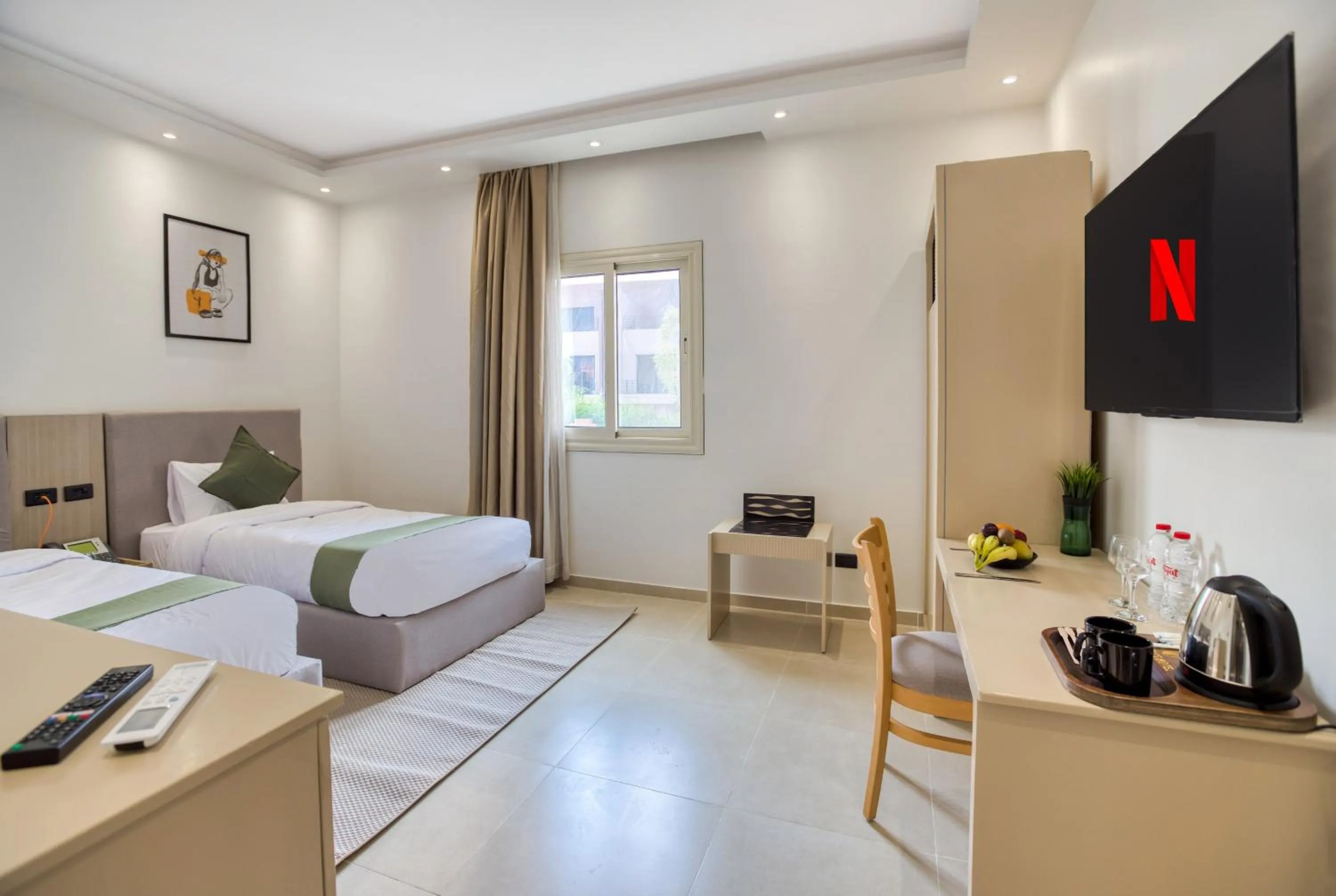 View (from property/room), Bed in Seven Stays Zayed