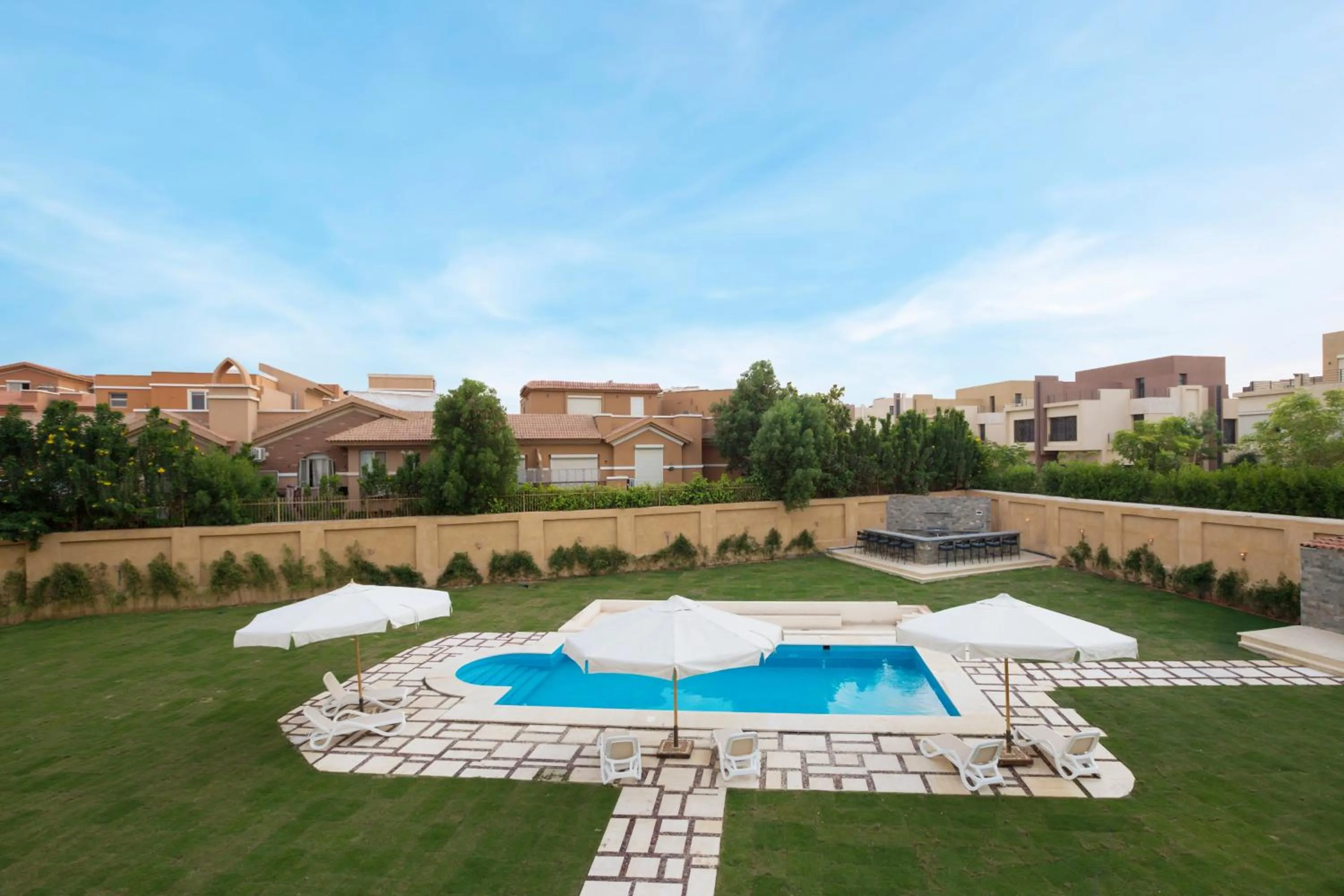 Pool view in Seven Stays Zayed