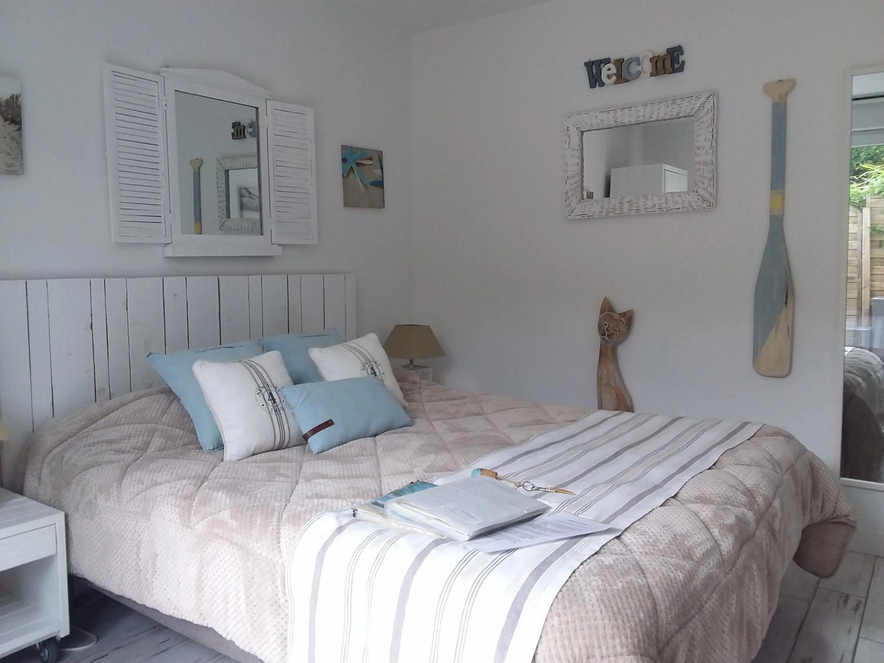 Bed in Villa Saint Barth