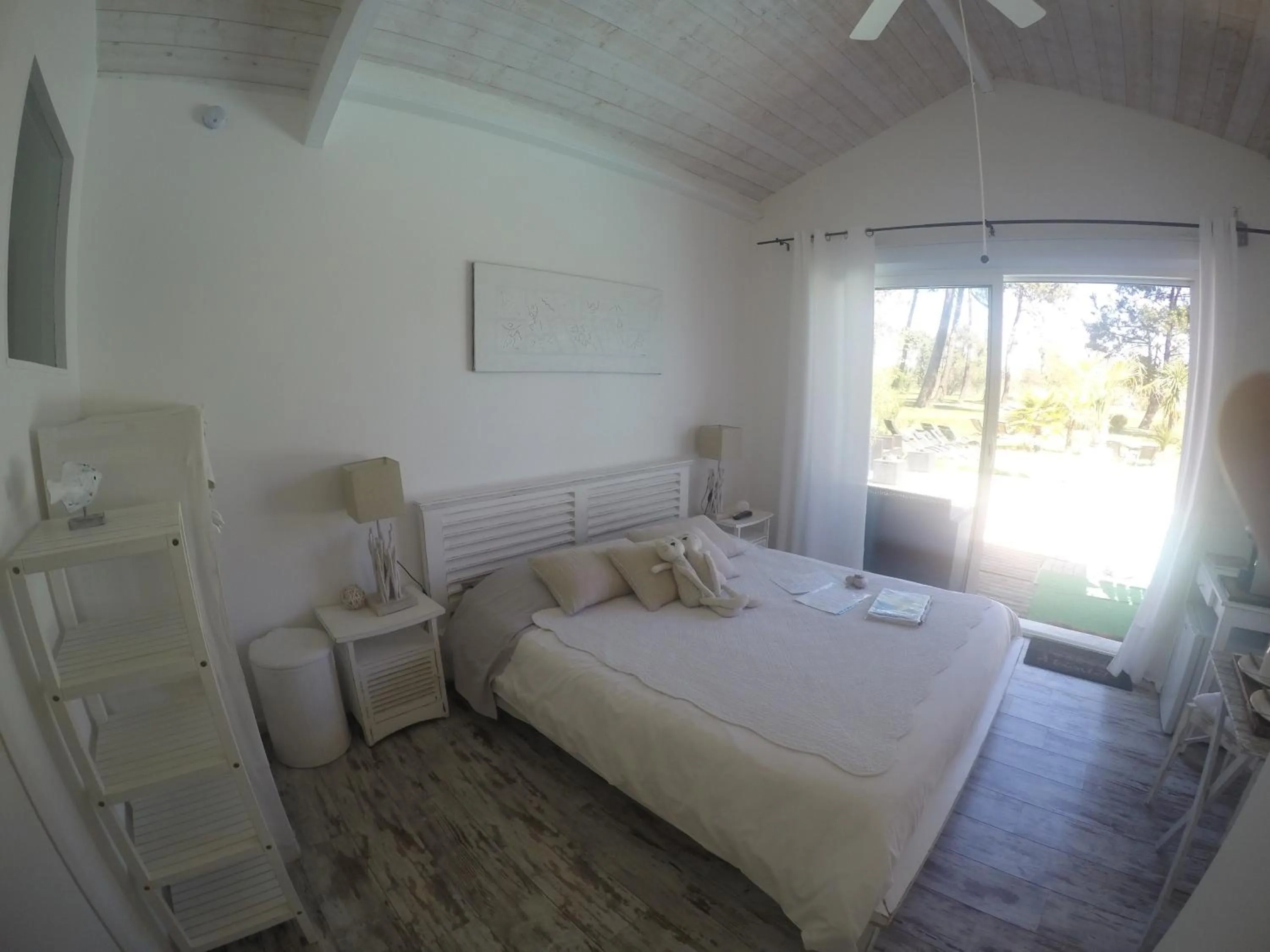 Bed in Villa Saint Barth