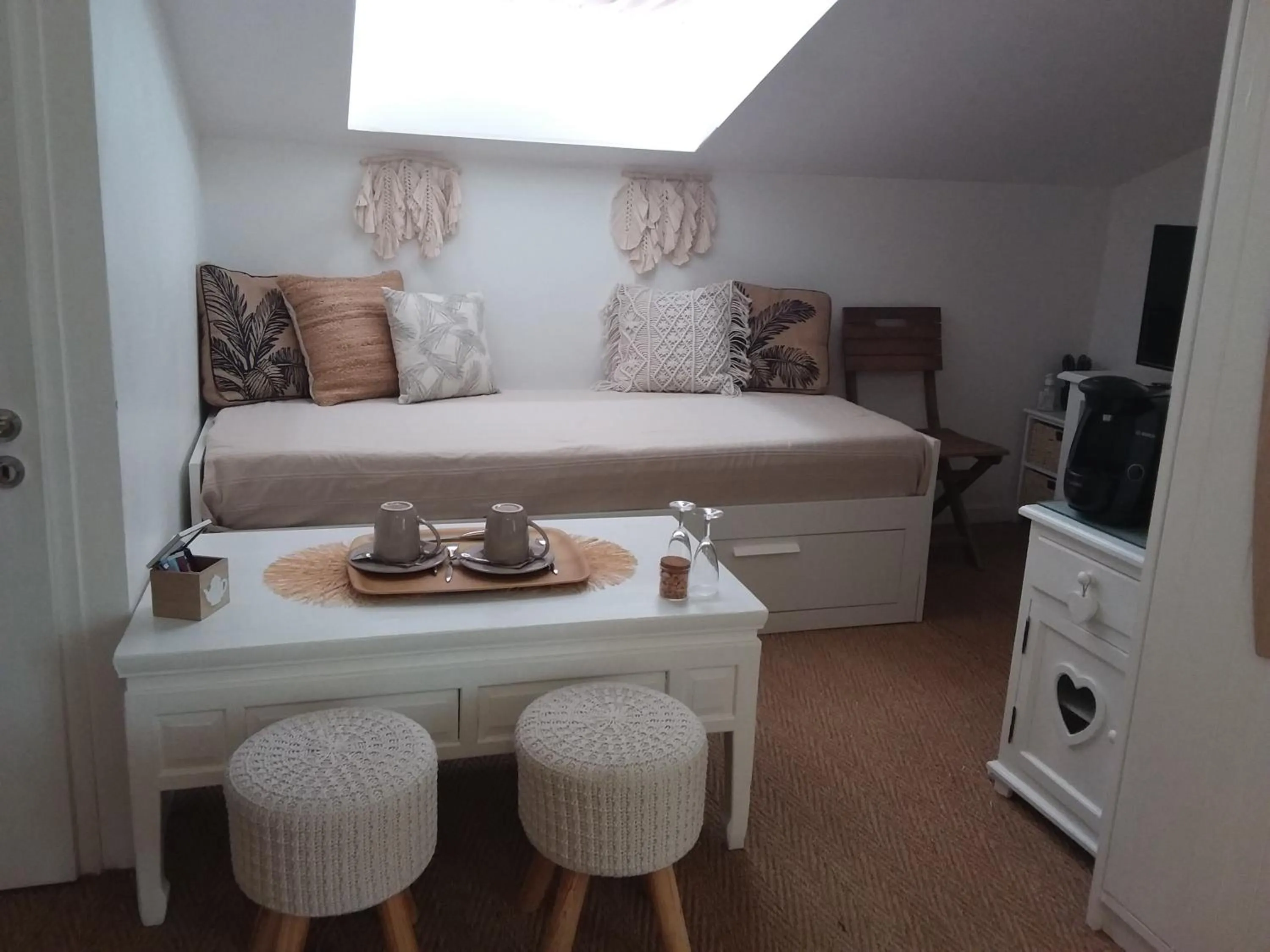 Bed in Villa Saint Barth