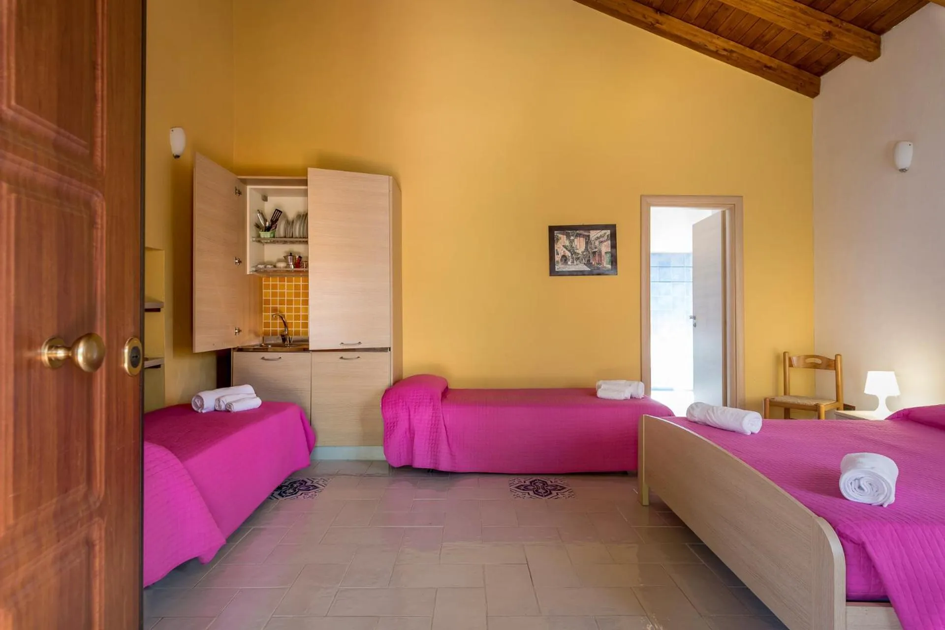 Bedroom, Bed in Hotel Villaggio Stromboli