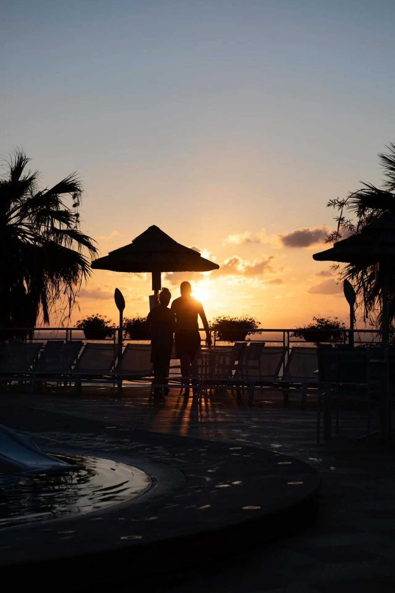 Sunset in Hotel Villaggio Stromboli