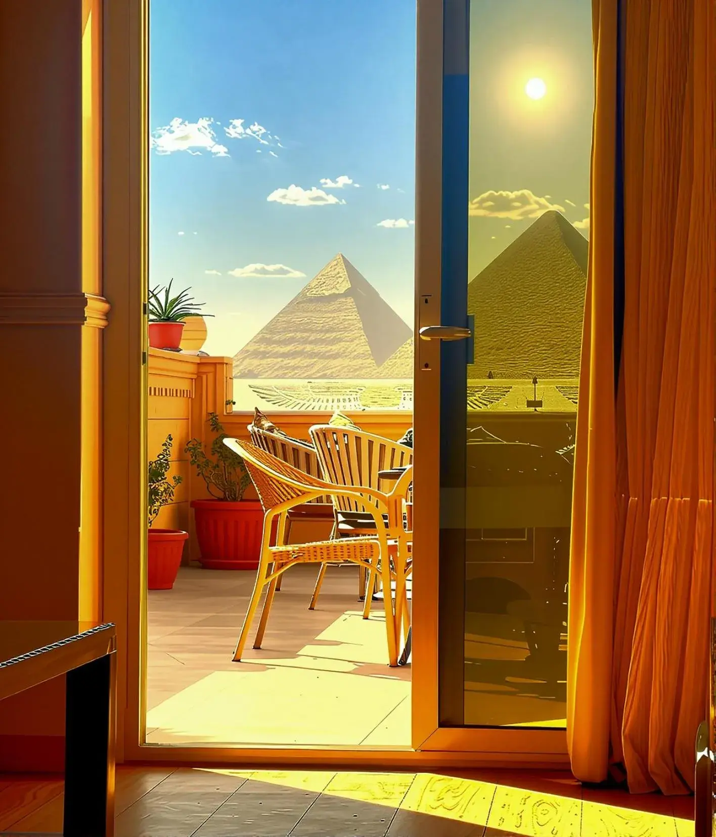 Junior Suite with Mountain View in Mirage pyramids view hotel Junior Suite with Mountain View in Mirage pyramids view hotel