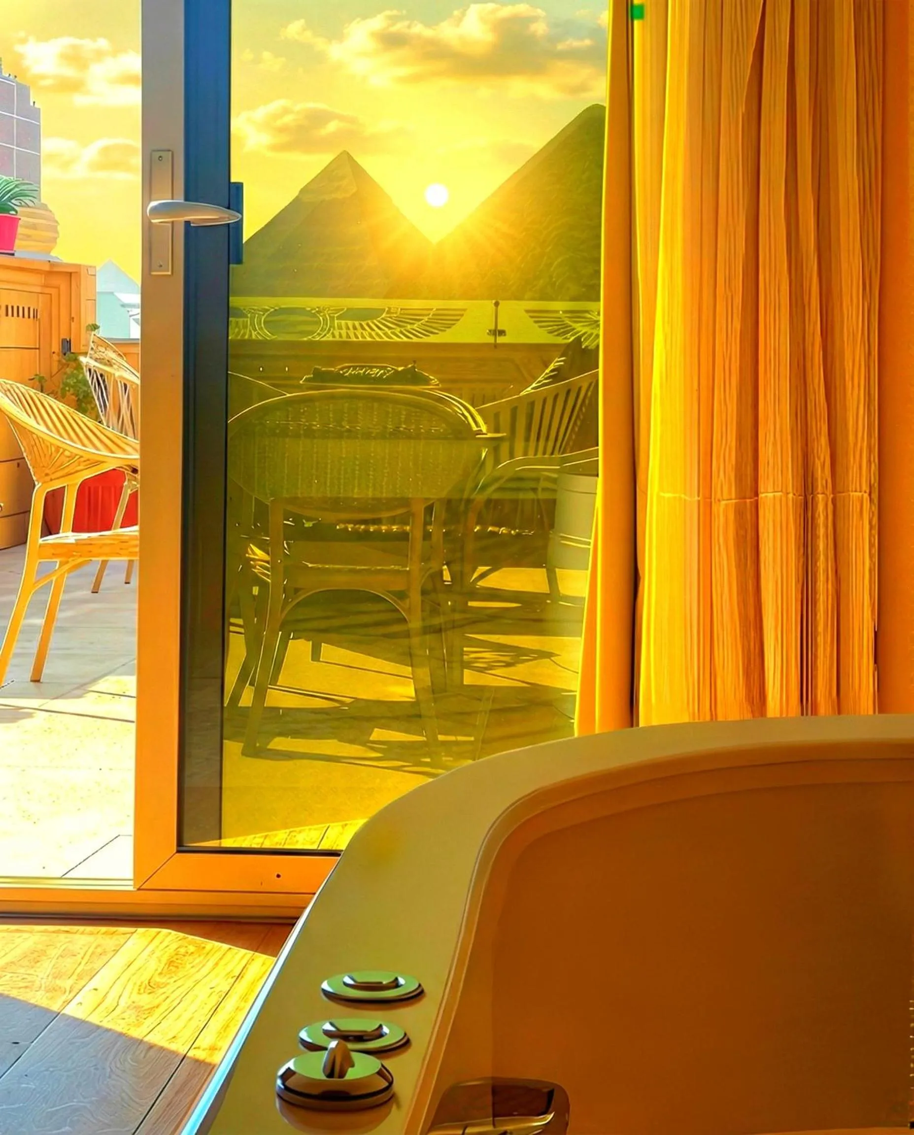 Family Room with Mountain View in Mirage pyramids view hotel