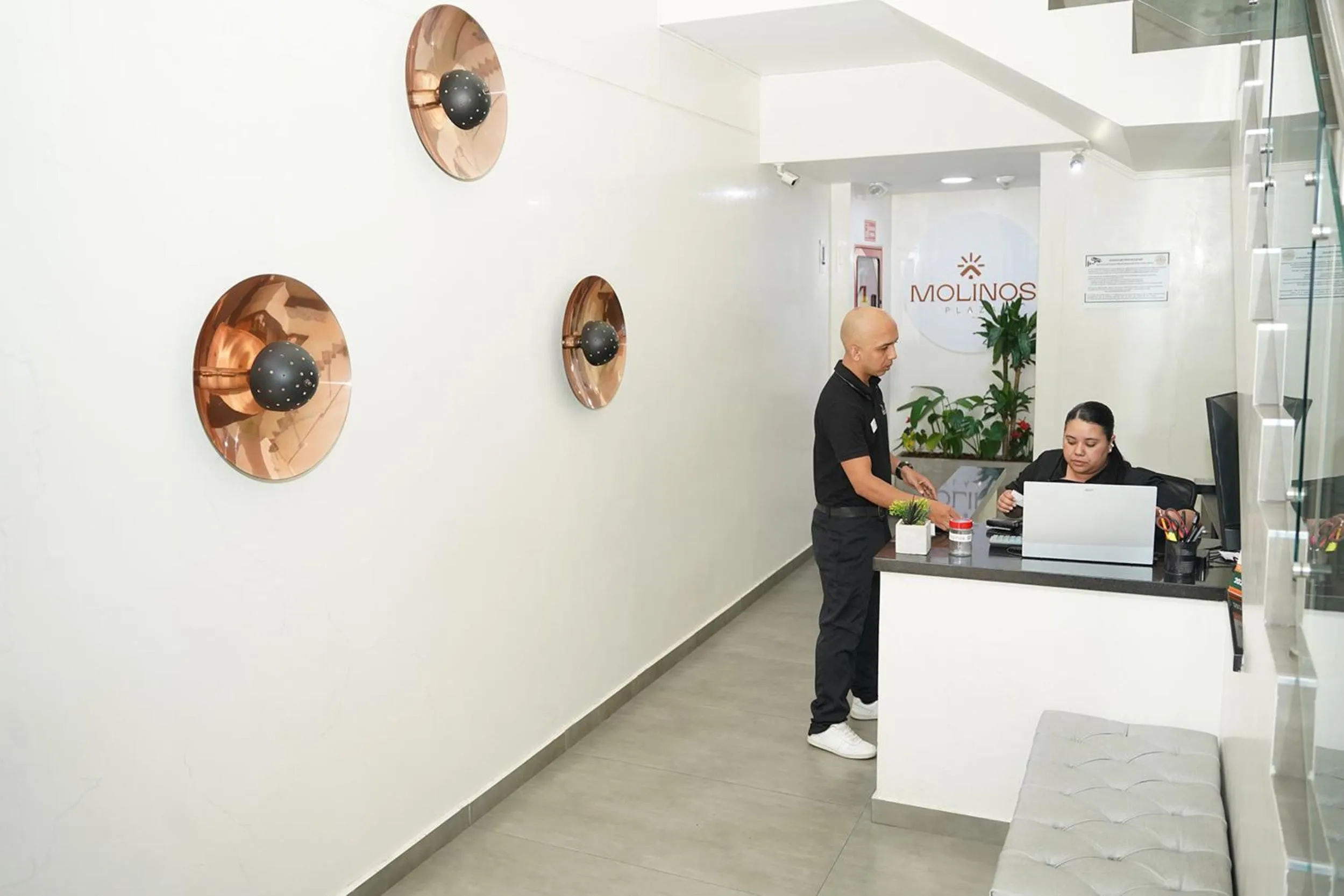 Lobby or reception in Hotel Molinos Plaza