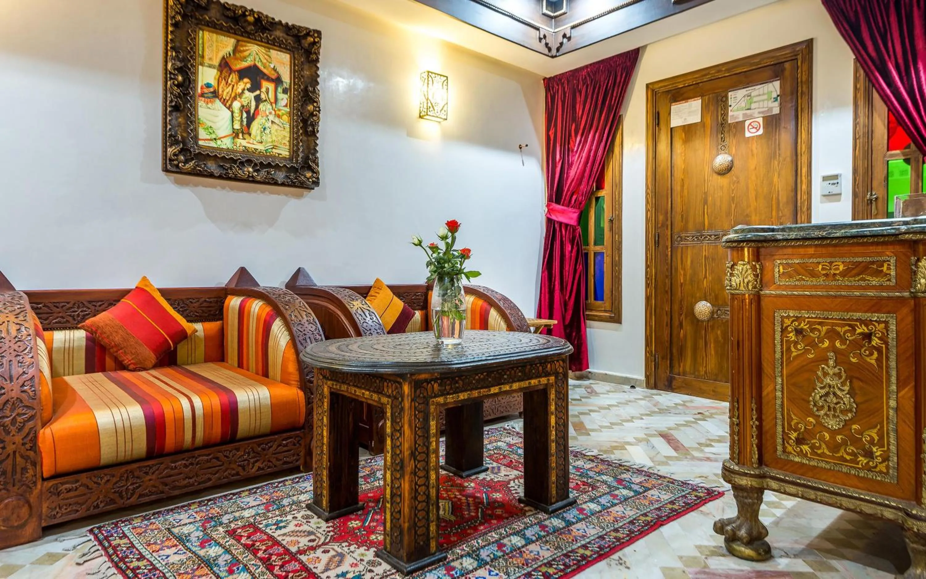 Seating area in Hotel & Ryad Art Place Marrakech