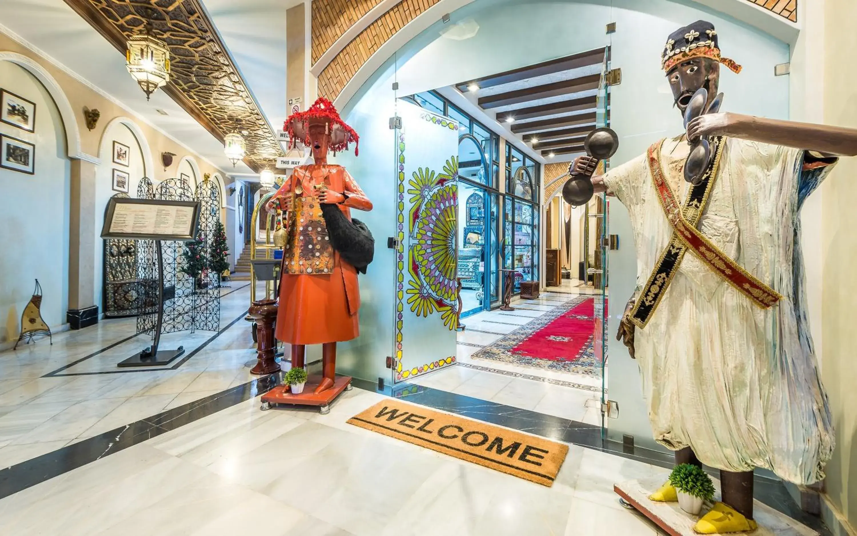 Lobby or reception in Hotel & Ryad Art Place Marrakech Lobby or reception in Hotel & Ryad Art Place Marrakech