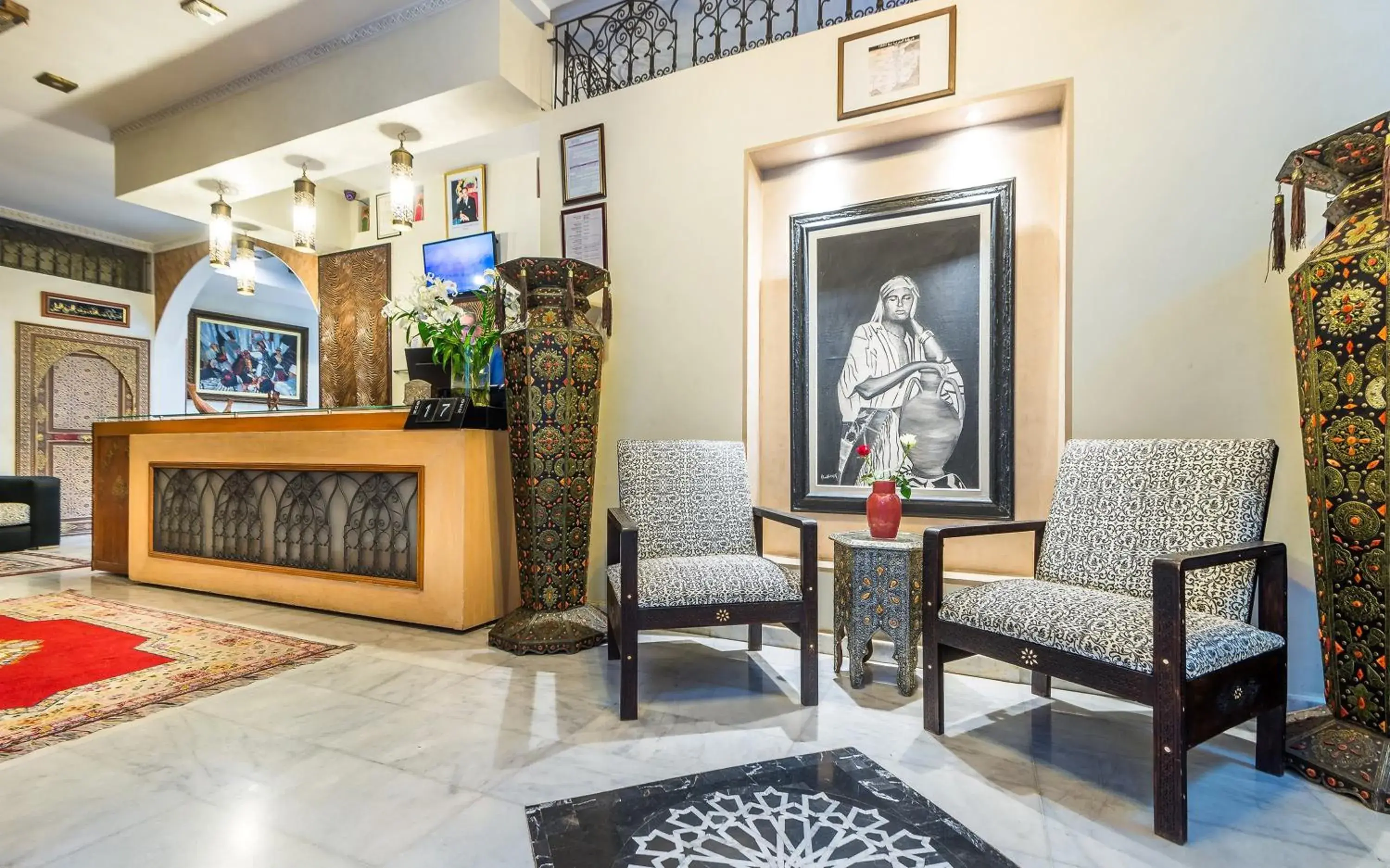 Lobby or reception in Hotel & Ryad Art Place Marrakech Lobby or reception in Hotel & Ryad Art Place Marrakech
