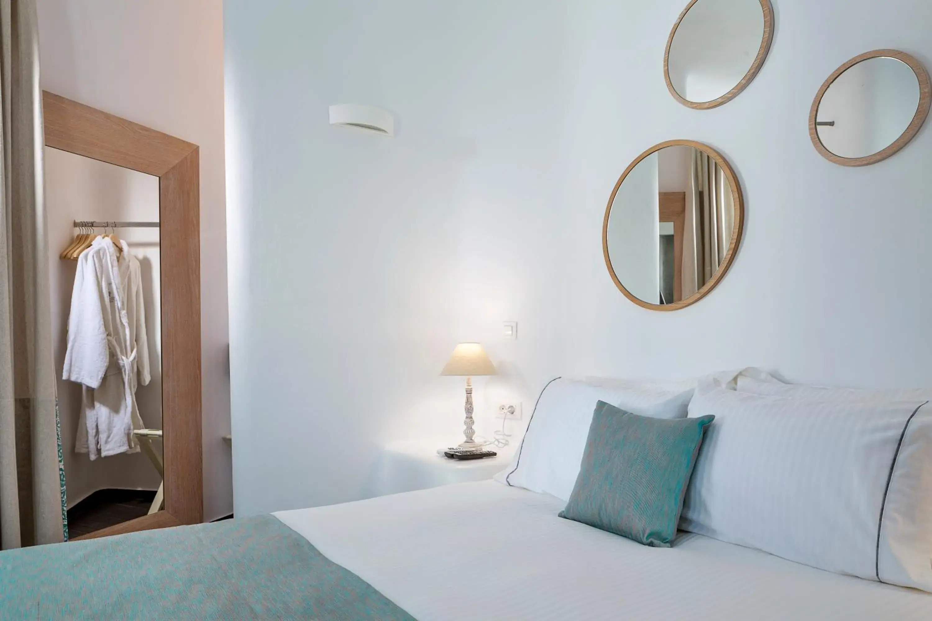 Bedroom, Bed in Colours of Mykonos Luxury Residences & Suites Bedroom, Bed in Colours of Mykonos Luxury Residences & Suites