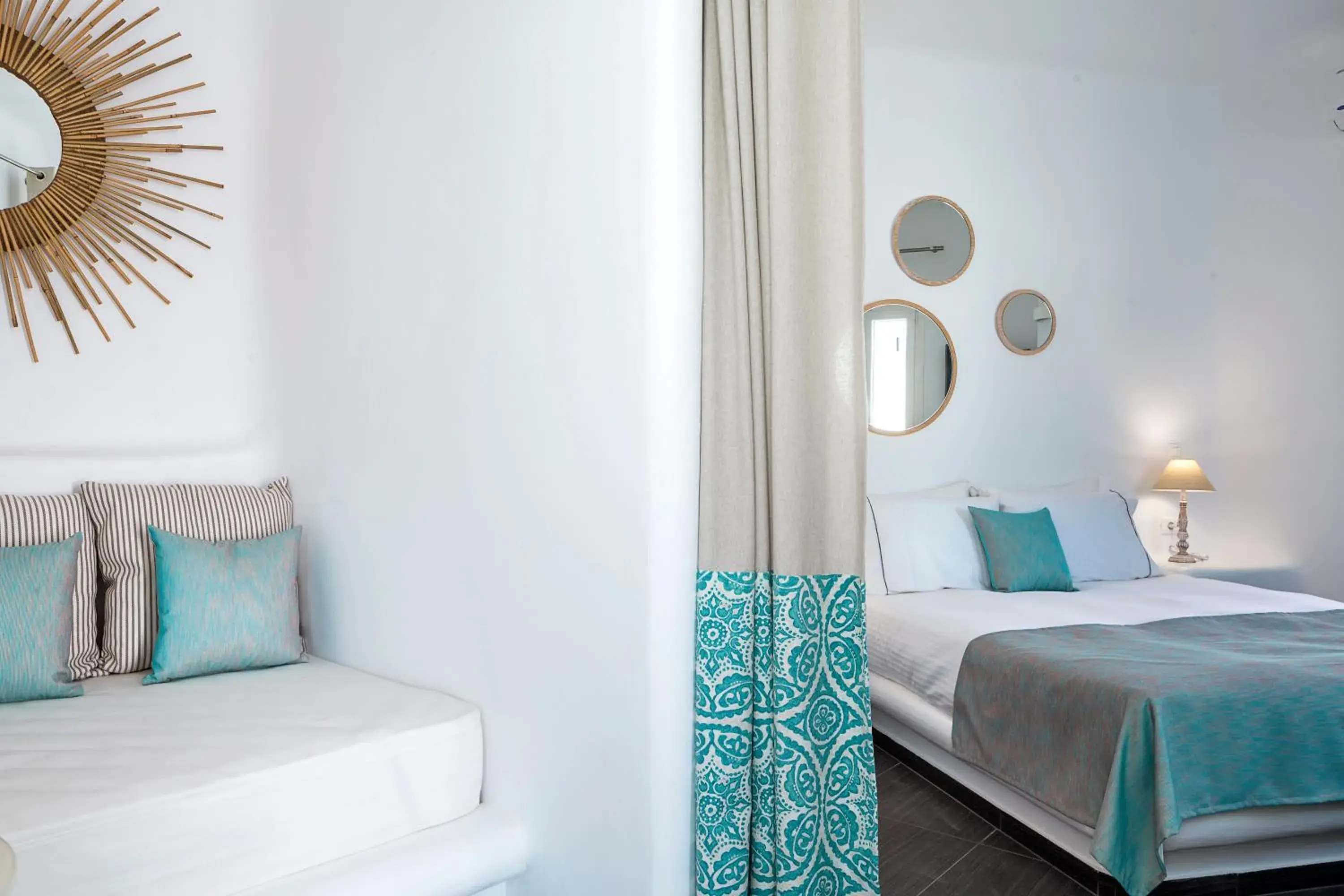 Bedroom, Bed in Colours of Mykonos Luxury Residences & Suites Bedroom, Bed in Colours of Mykonos Luxury Residences & Suites