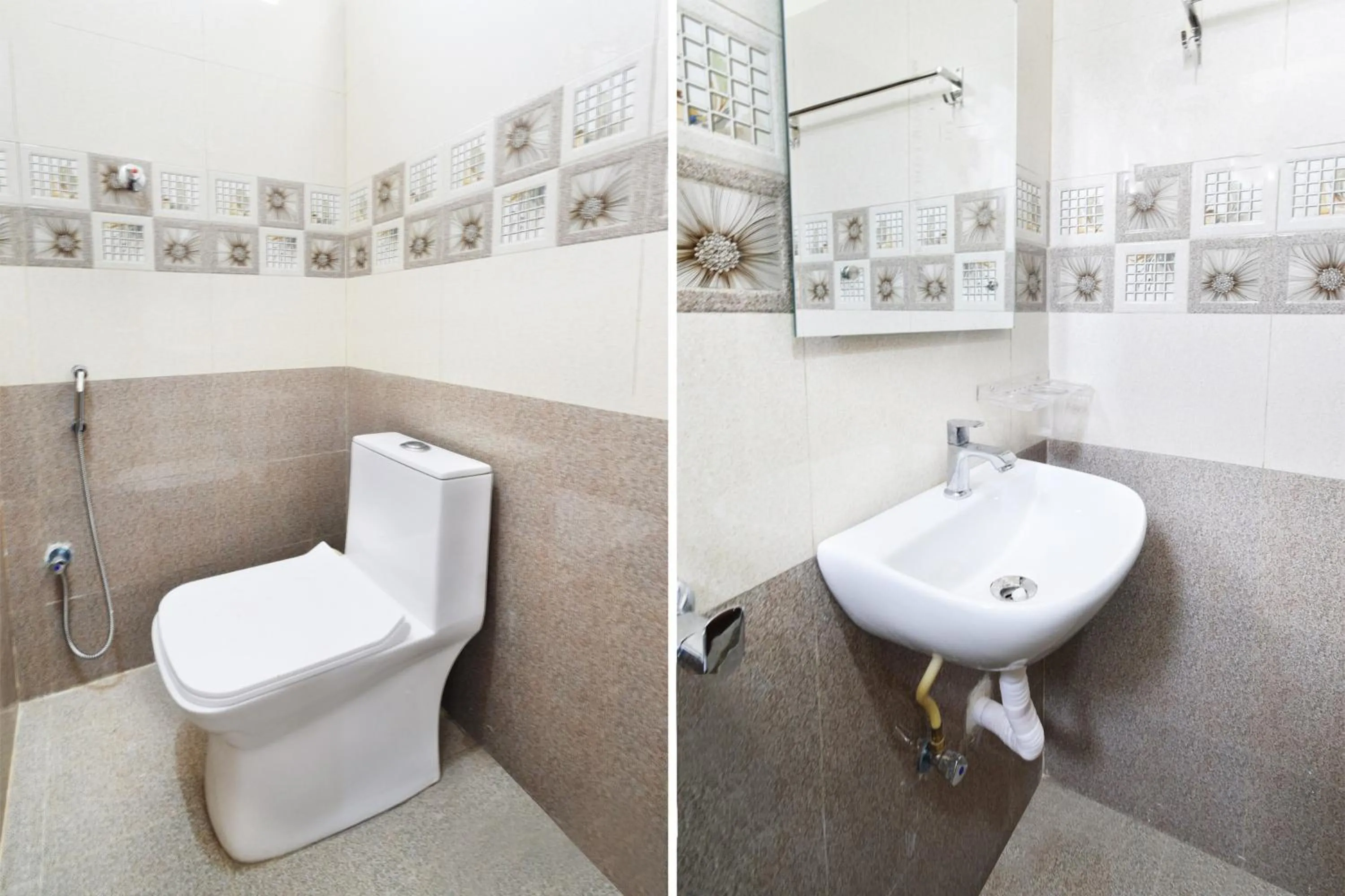 Bathroom in Hotel O Tripura Grand (Near Nexus Mall)