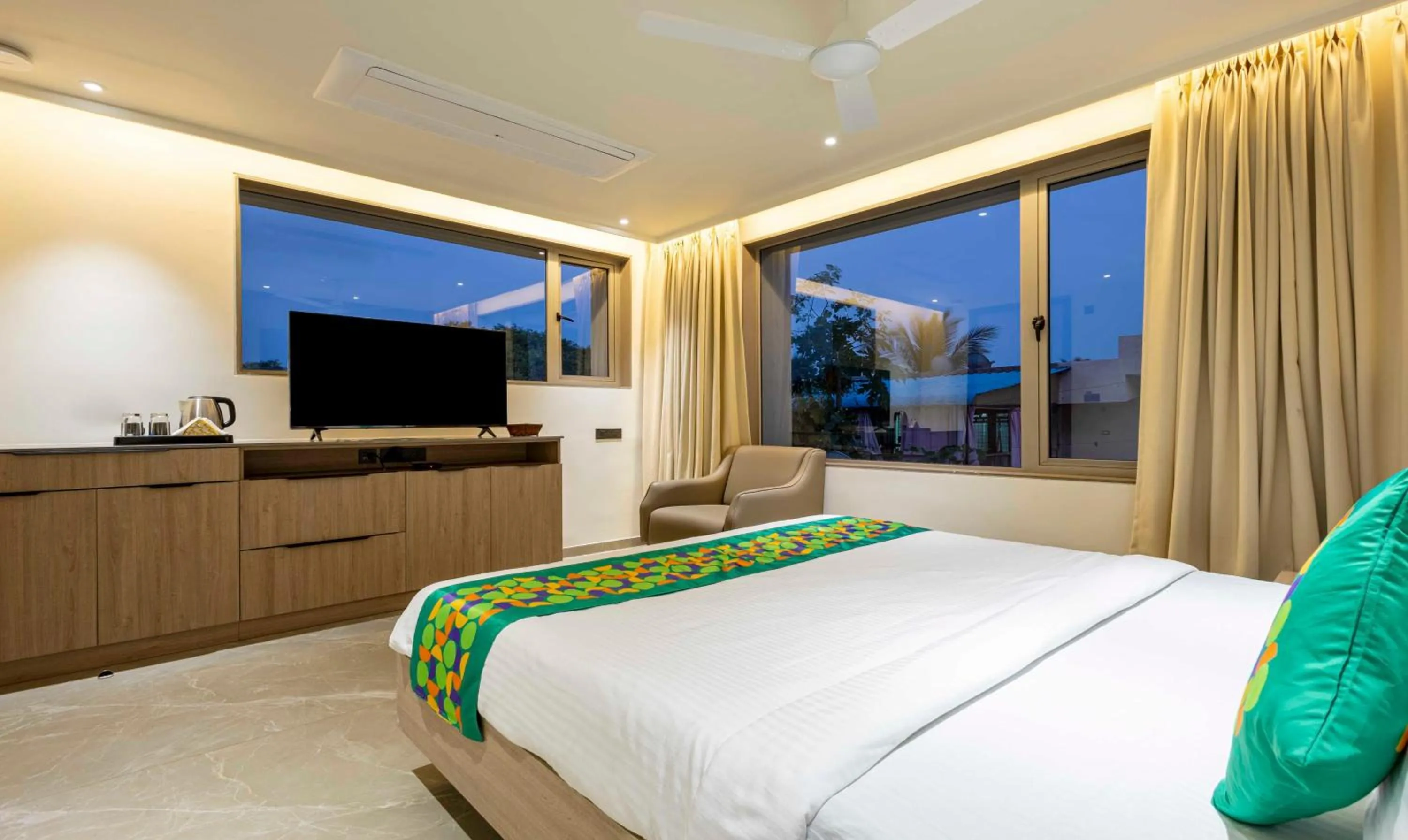 Bedroom, Bed in Treebo Premium Lalitha, RK Beach