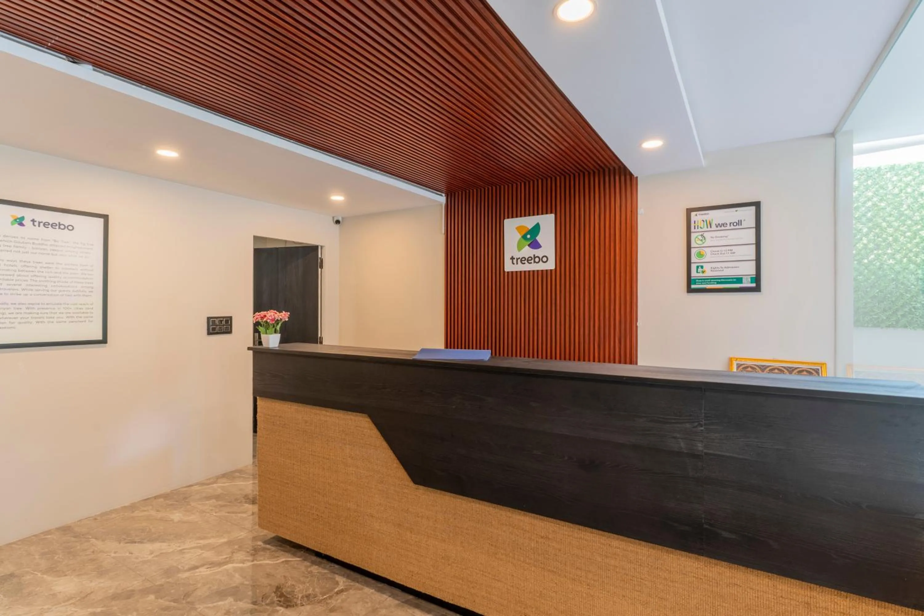 Lobby or reception in Treebo Sanmaya Retreat, 15 Mins From Mysore Palace