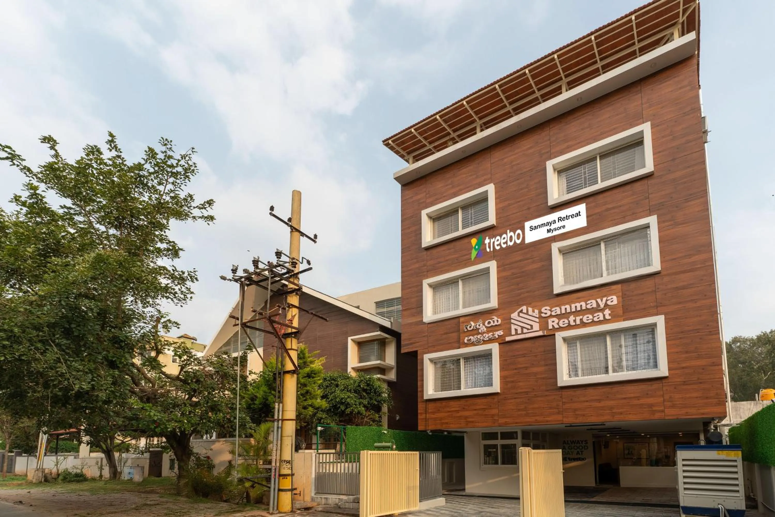 Property building in Treebo Sanmaya Retreat, 15 Mins From Mysore Palace