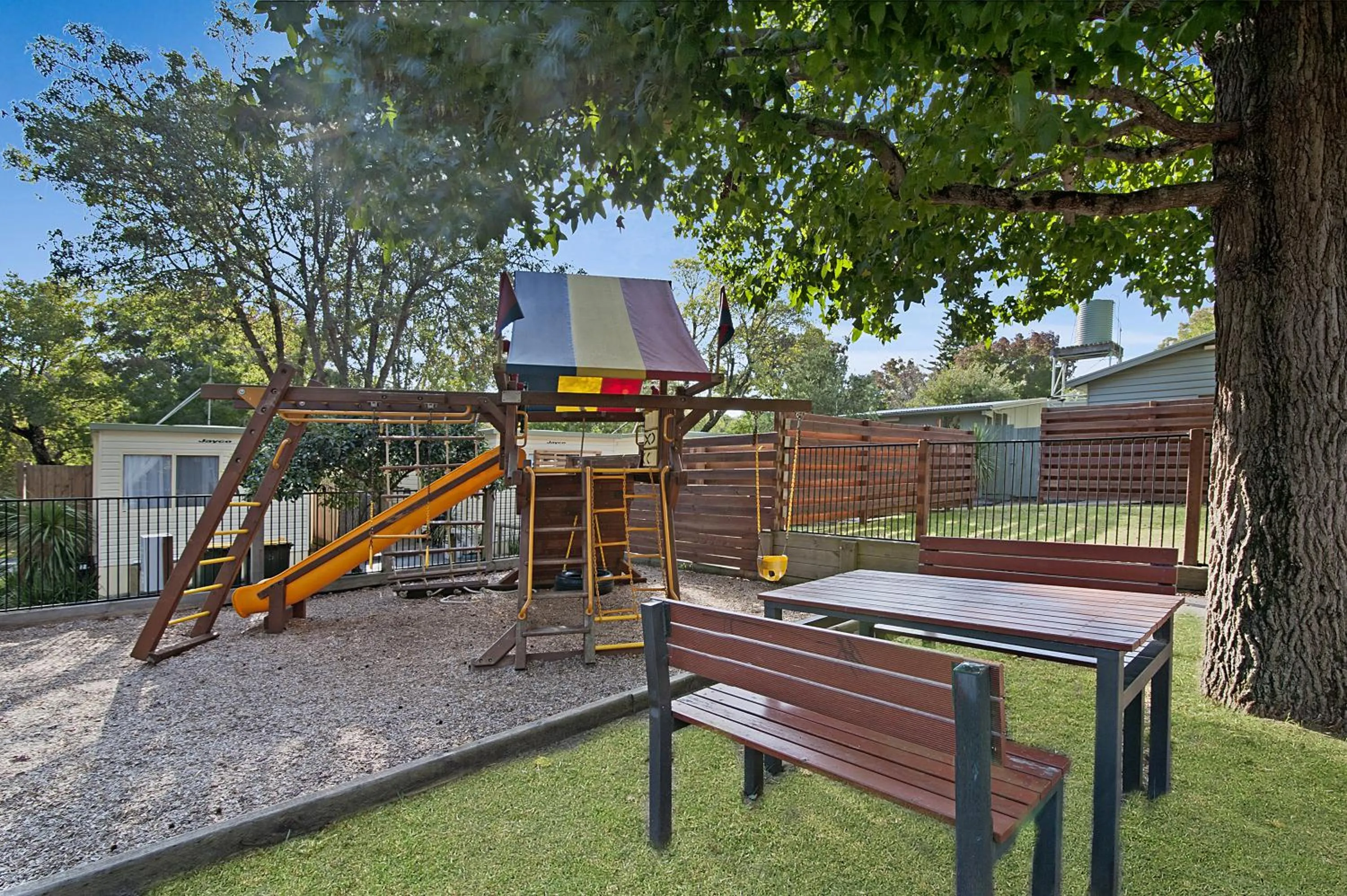 Children play ground in Kanasta Caravan Park