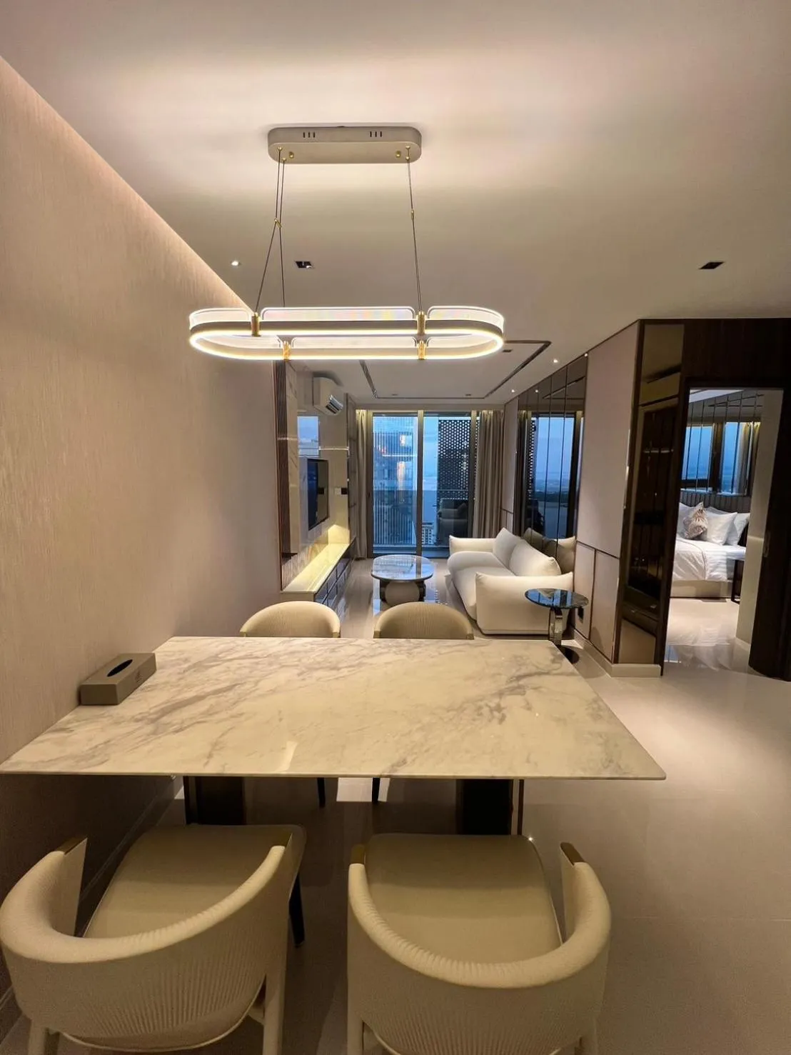 Photo of the whole room, Bed in P Residence Phnom Penh