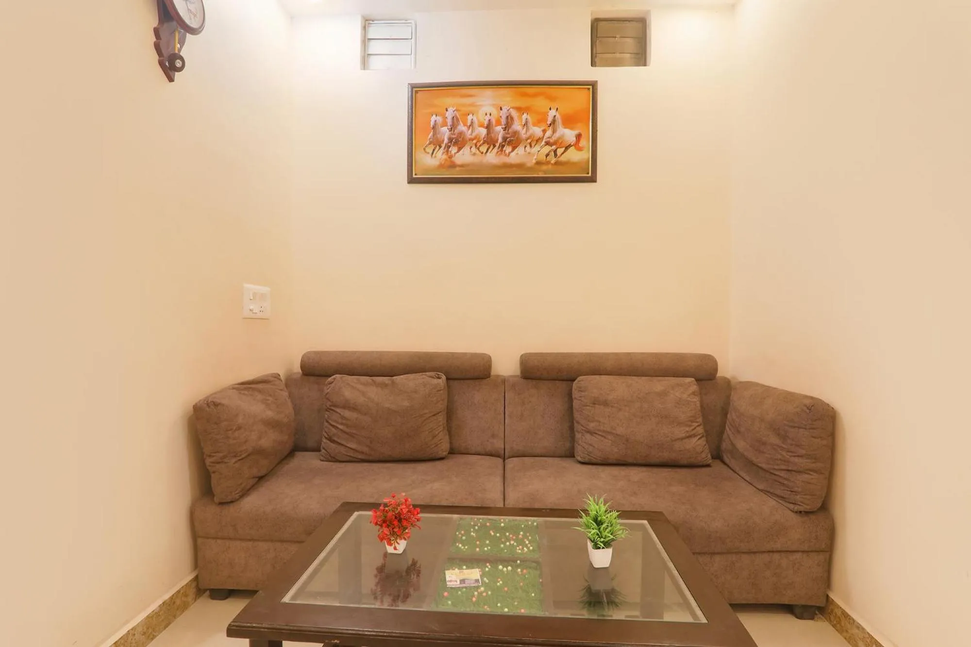 Seating area in FabHotel RK Palace