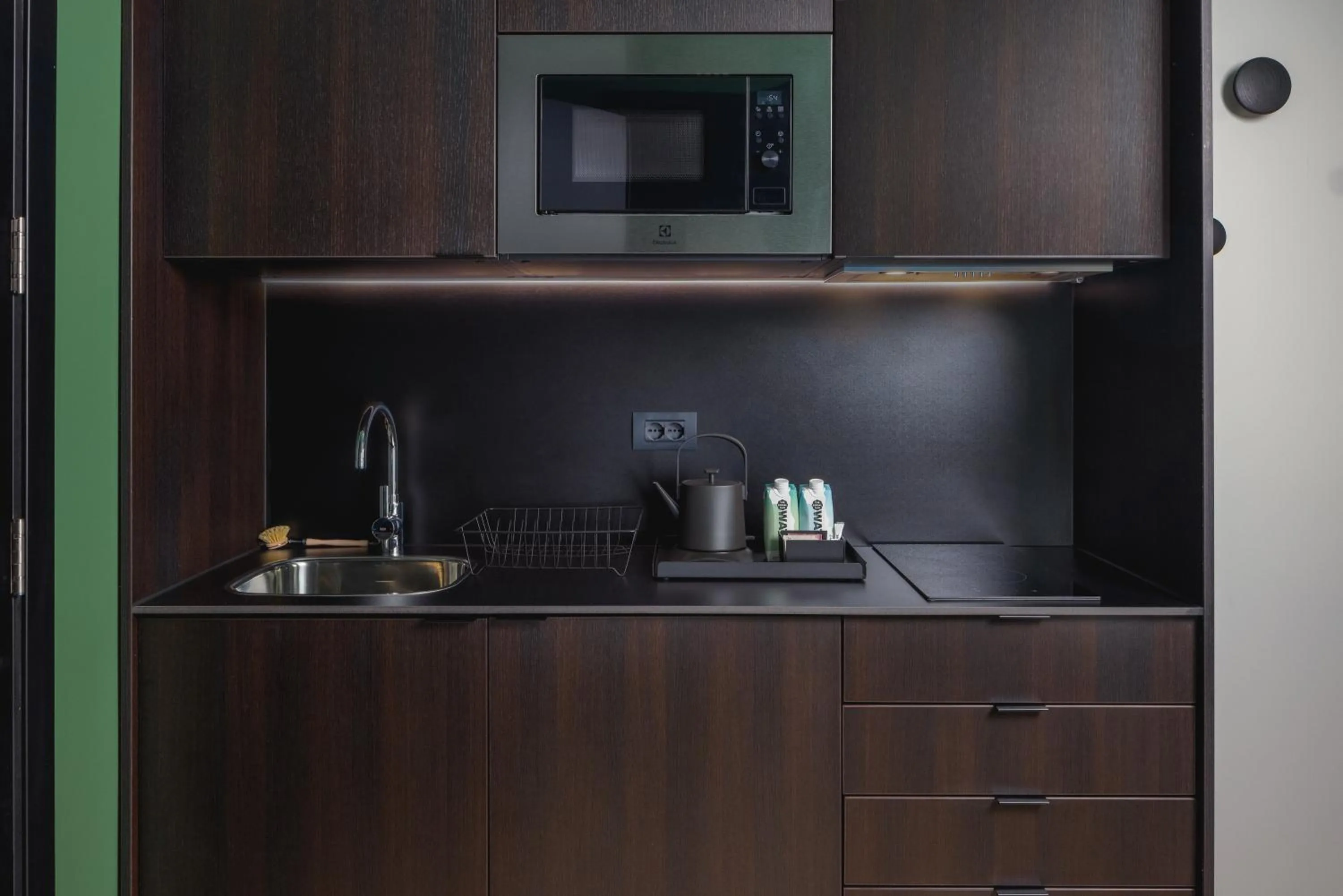 kitchen in The Social Hub Florence Belfiore