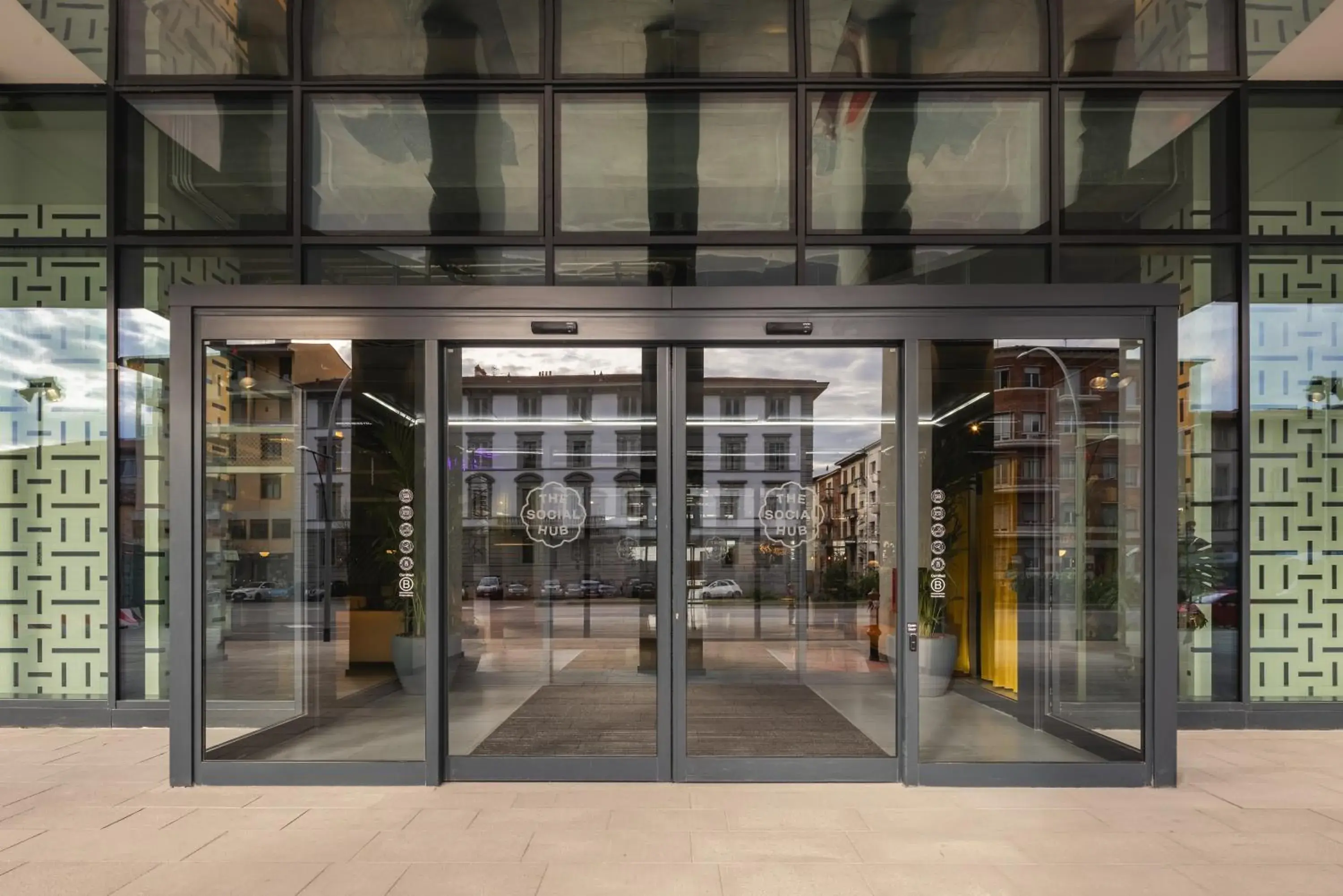 Facade/entrance in The Social Hub Florence Belfiore Facade/entrance in The Social Hub Florence Belfiore