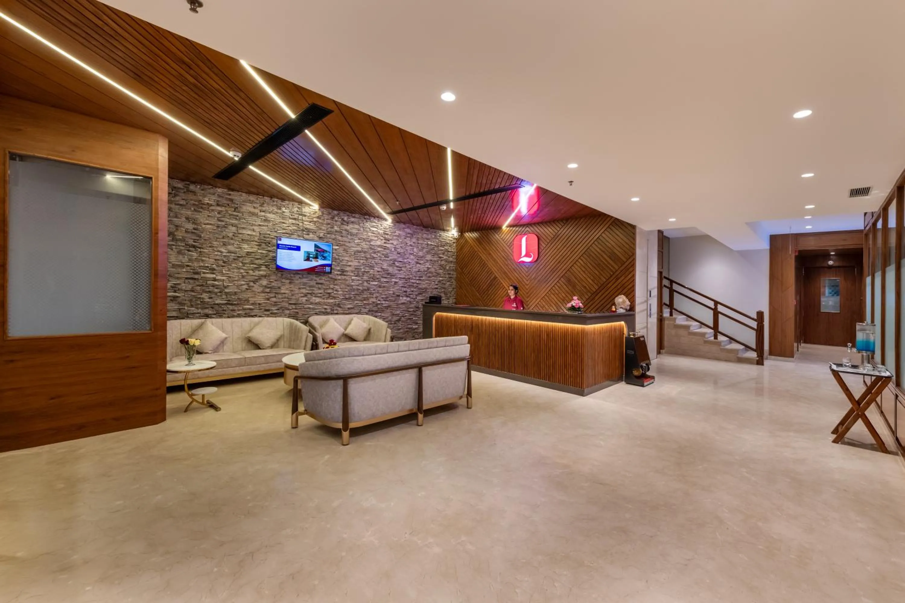 Lobby or reception in Lords Eco Inn Dera Bassi